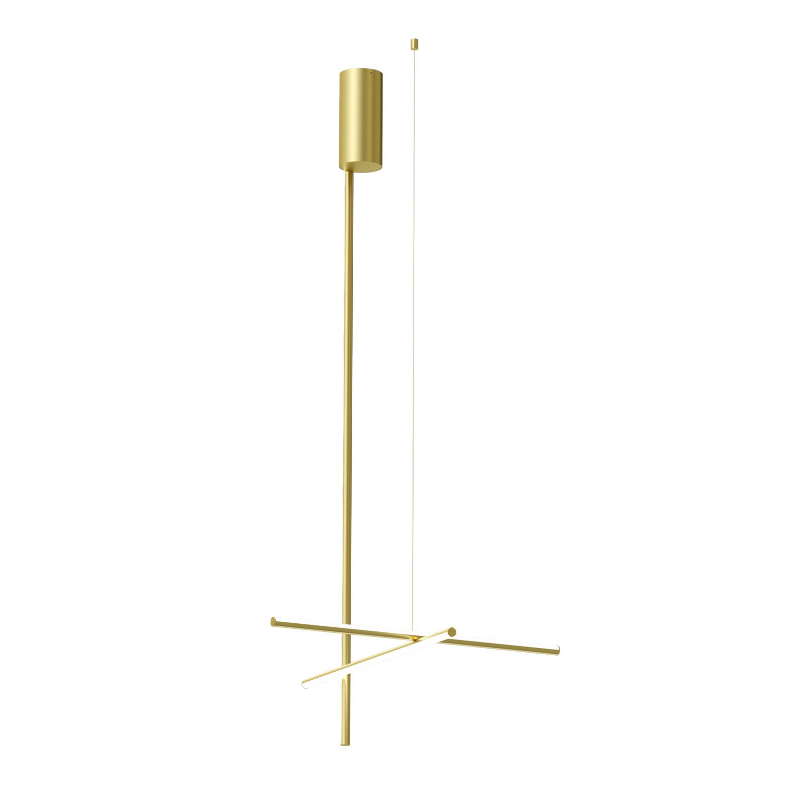 Flos FLOS Coordinates C1 Long LED ceiling lamp 172 cm, for Living / Dining Room, extruded aluminium, 52 W, energy efficiency: A+, L: 78.2 cm, H: 172.2 cm