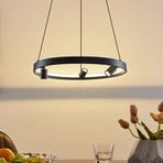 Lucande Paliva LED κρεμαστό φωτιστικό, 48 cm, μαύρο