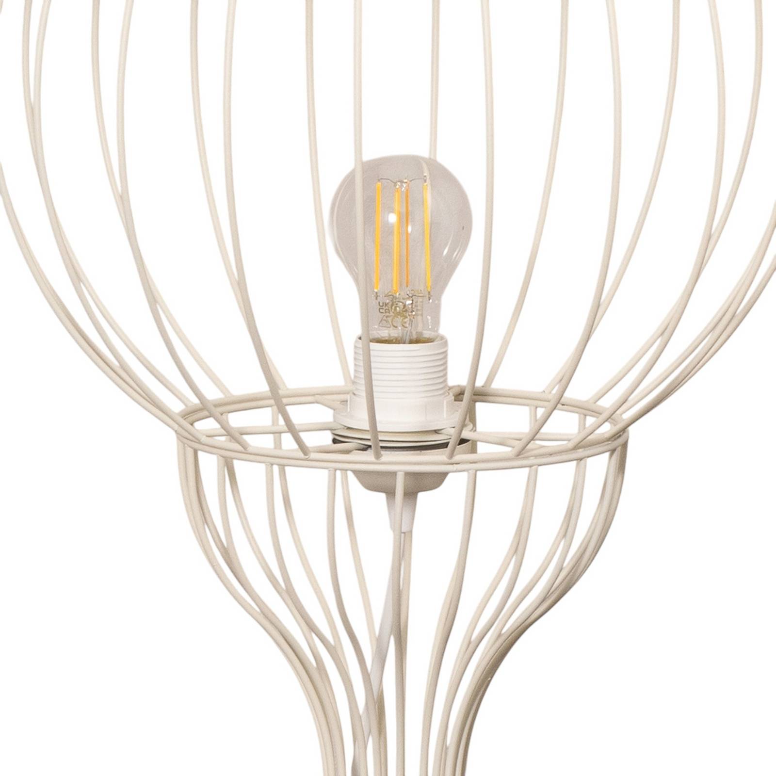 Lampa stojąca Mercure, piaskowy, metal/plastik, wysokość 93 cm
