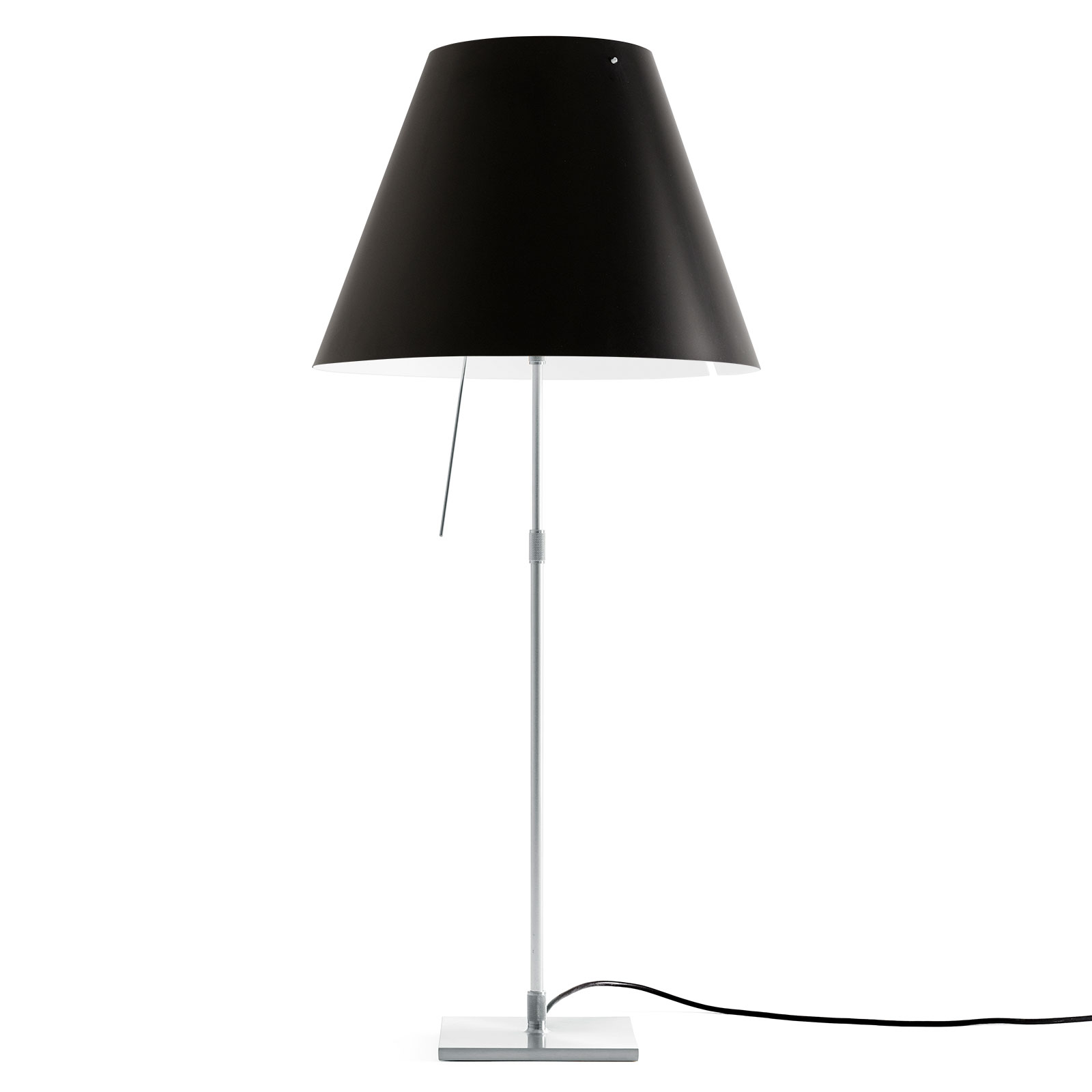 Luceplan Costanza bordslampa D13i aluminium/svart