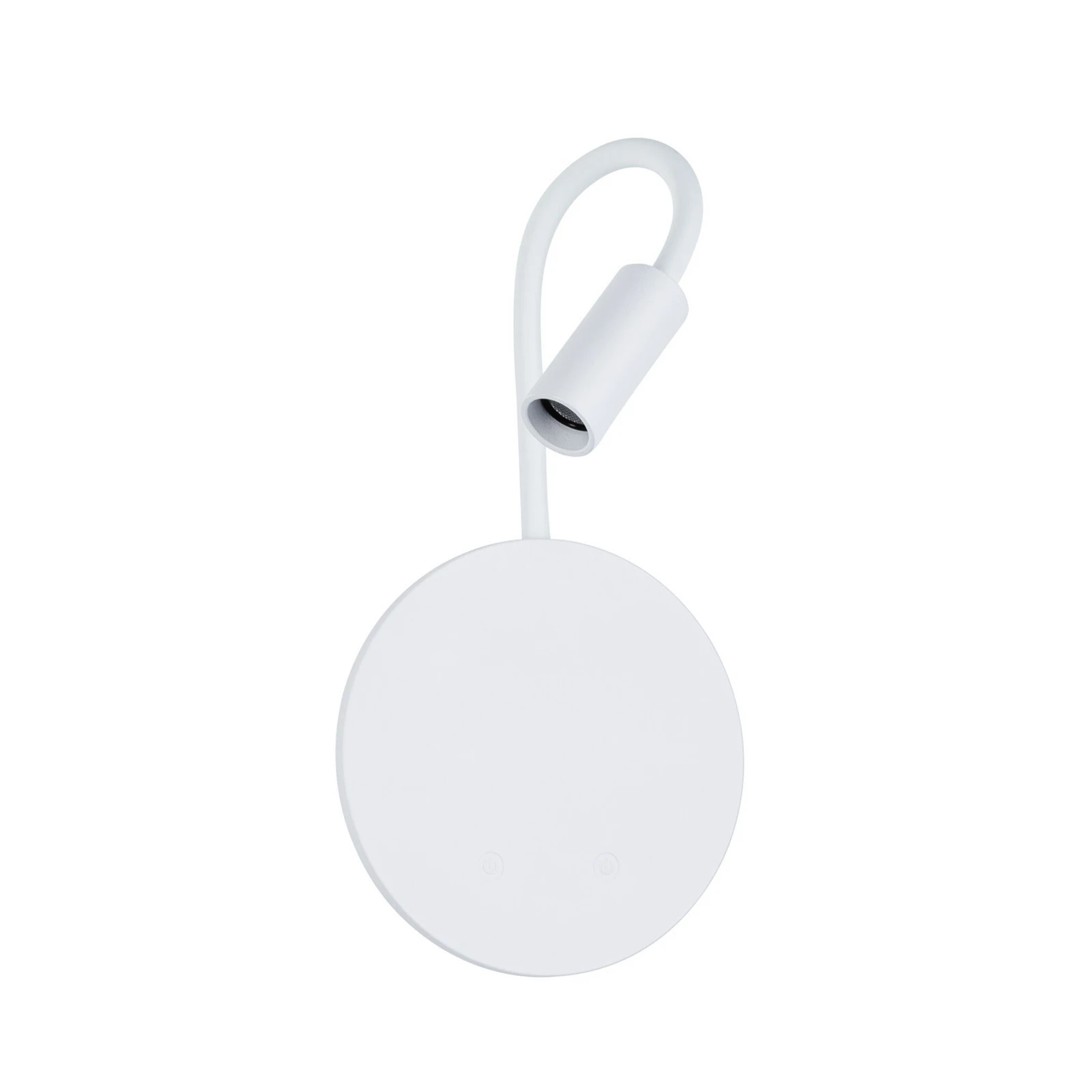 Miora LED-væglampe med batteri, hvid, fleksibel arm, dæmpbar