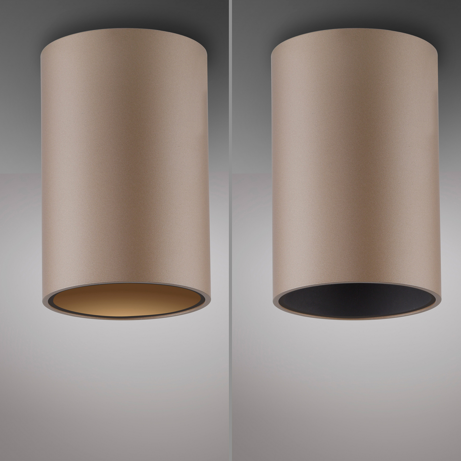 PURE LED лампа за баня Point, бронзов цвят, Ø 6 cm, IP44