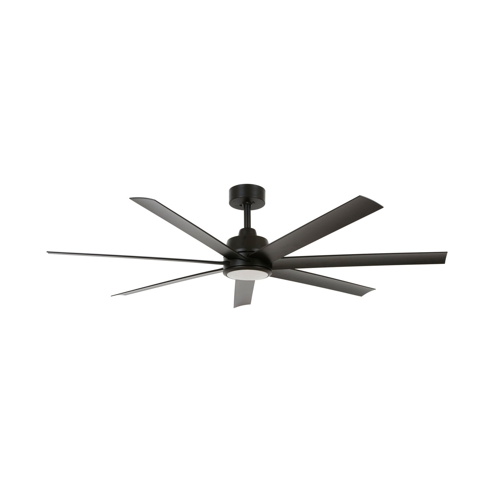 Atlanta LED ceiling fan, Ø 142 cm, black