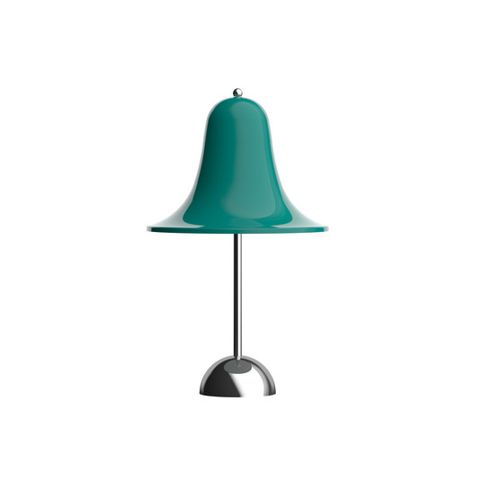 Lámpara de mesa recargable Pantop azul verdoso oscuro - VERPAN