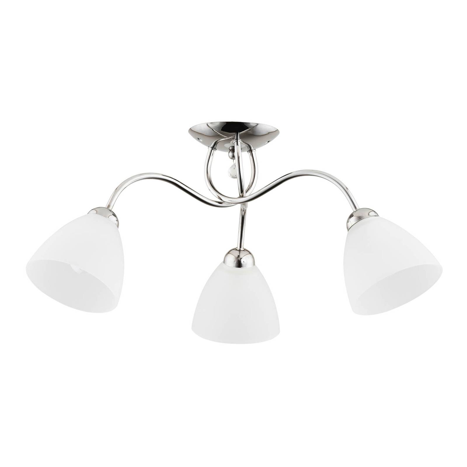 Plafondlamp Svetlana, 3-lamps, zilver