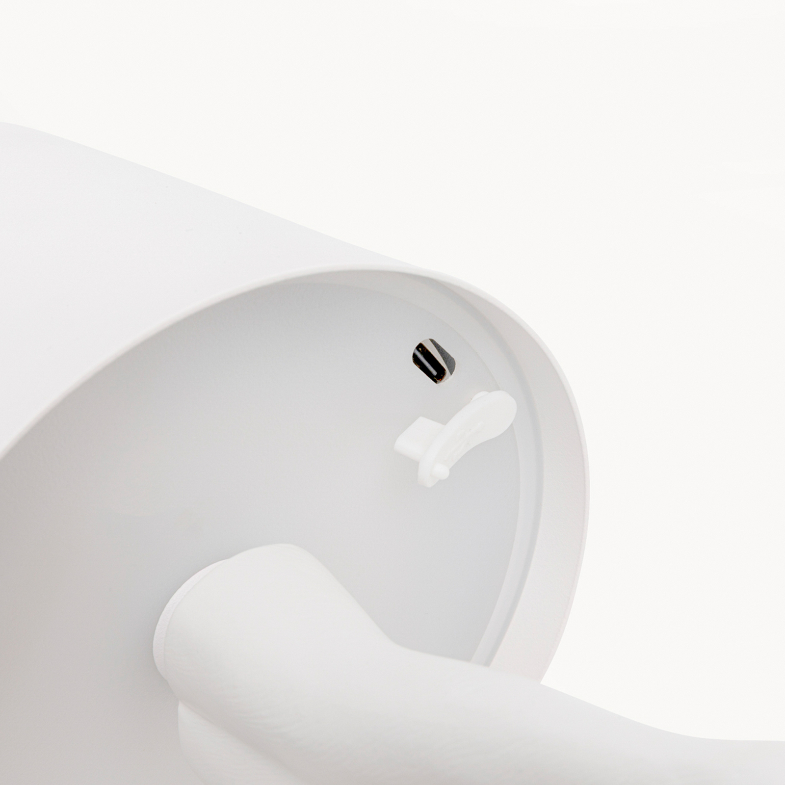 Kare LED-batteridrevet bordlampe Animal Rabbit, hvit, IP44, 29 cm