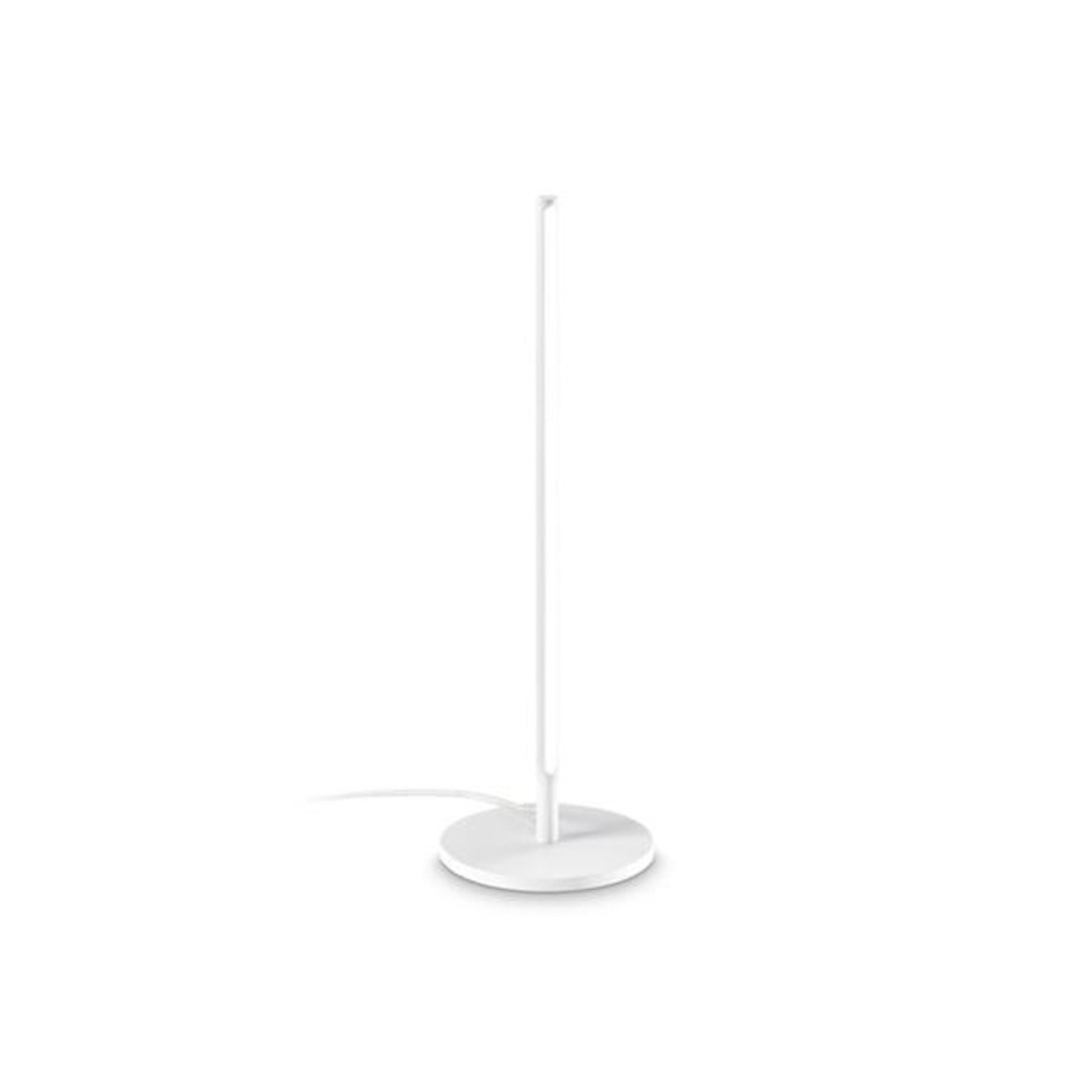Candeeiro de mesa LED Ideal Lux Filo, branco, alumínio, altura 47 cm