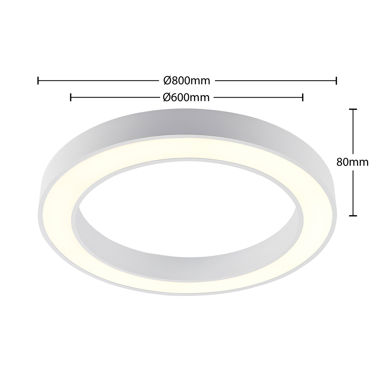 Arcchio Sharelyn LED-taklampa, 80 cm