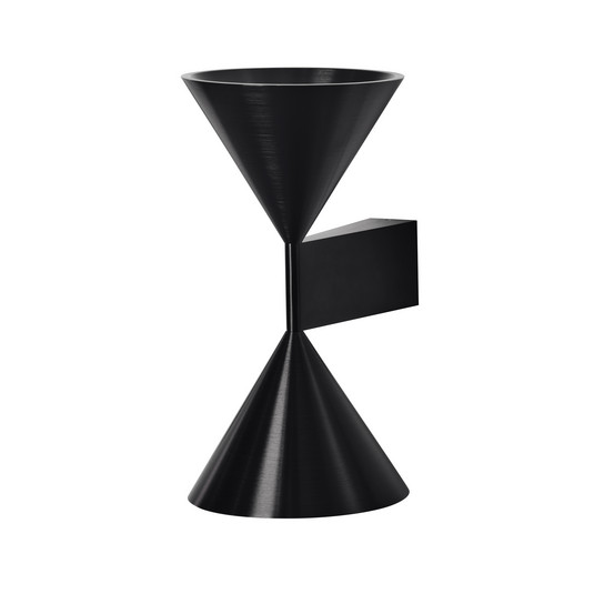 wandlamp Apollo 24, zwart, up/down, 24 cm, GU10 - Pholc