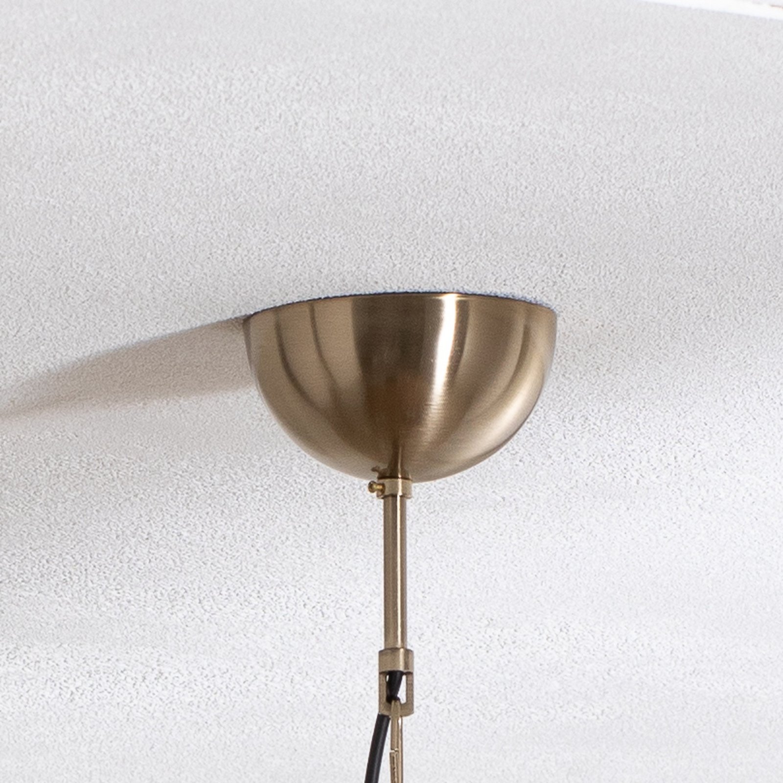 Lampadario Adone, a 6 luci, ottone, Ø 70 cm, vetro cristallo