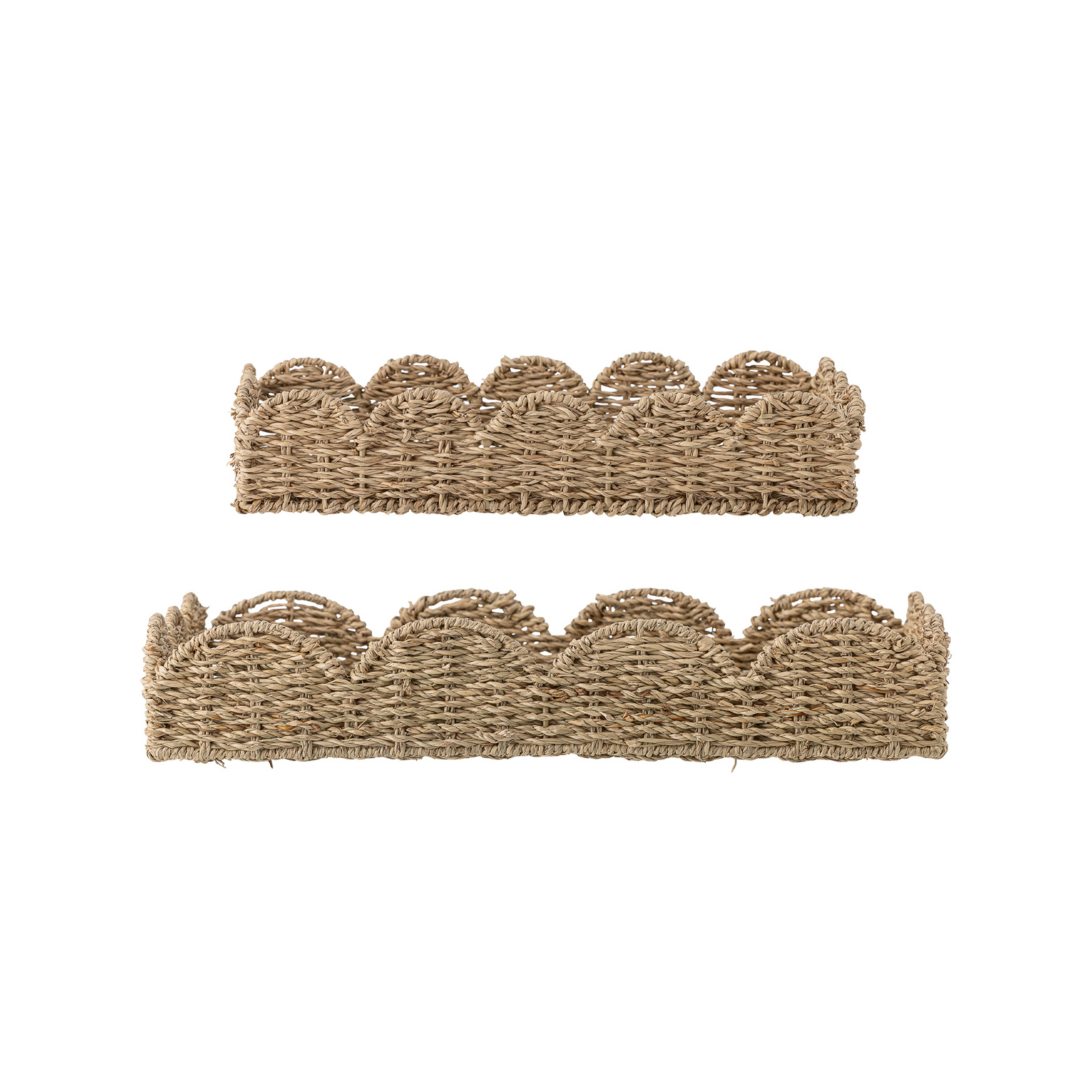 Plateau de service Brea, naturel, lot de 2, jonc de mer - Bloomingville
