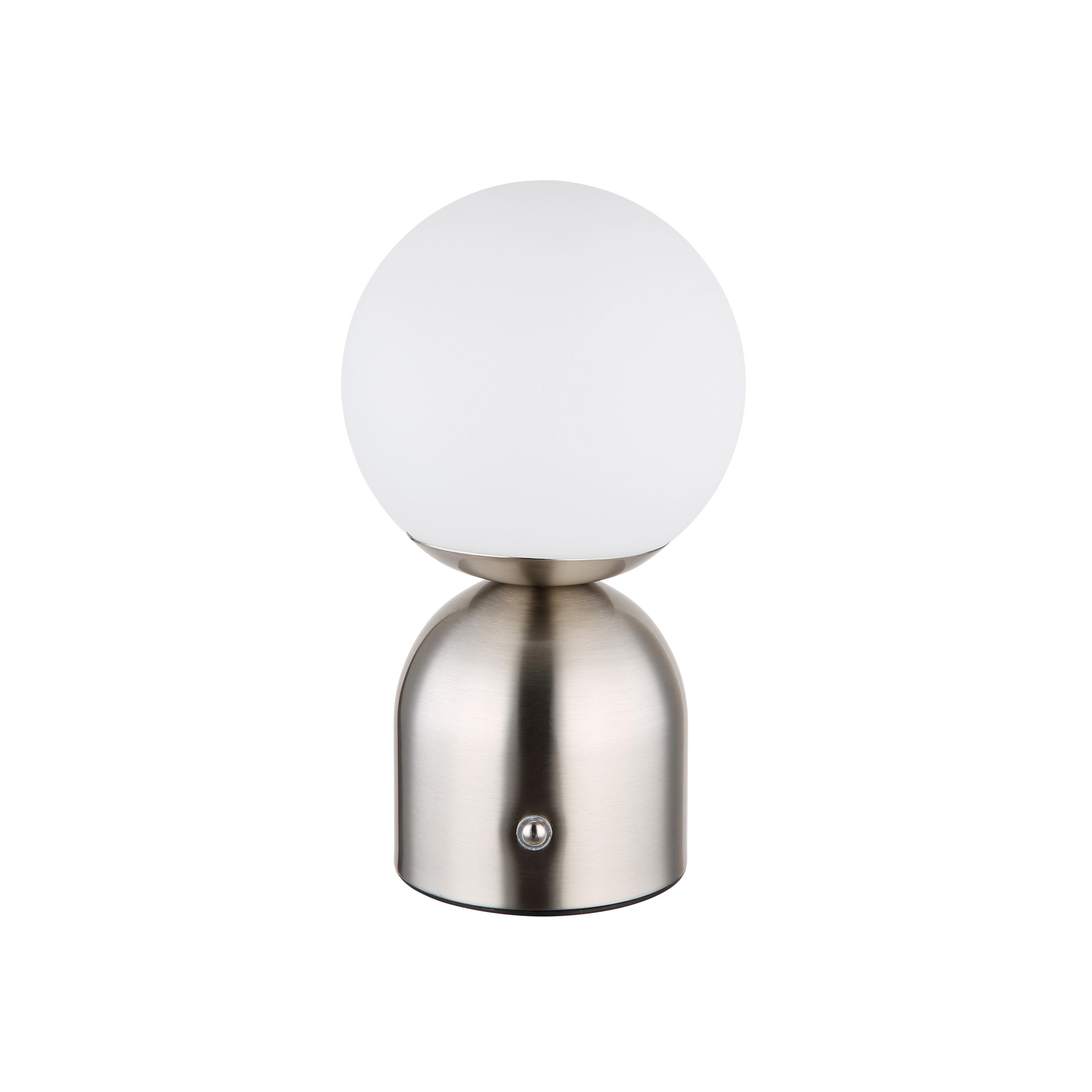 LED table lamp Julsy, nickel-coloured, height 21 cm, CCT