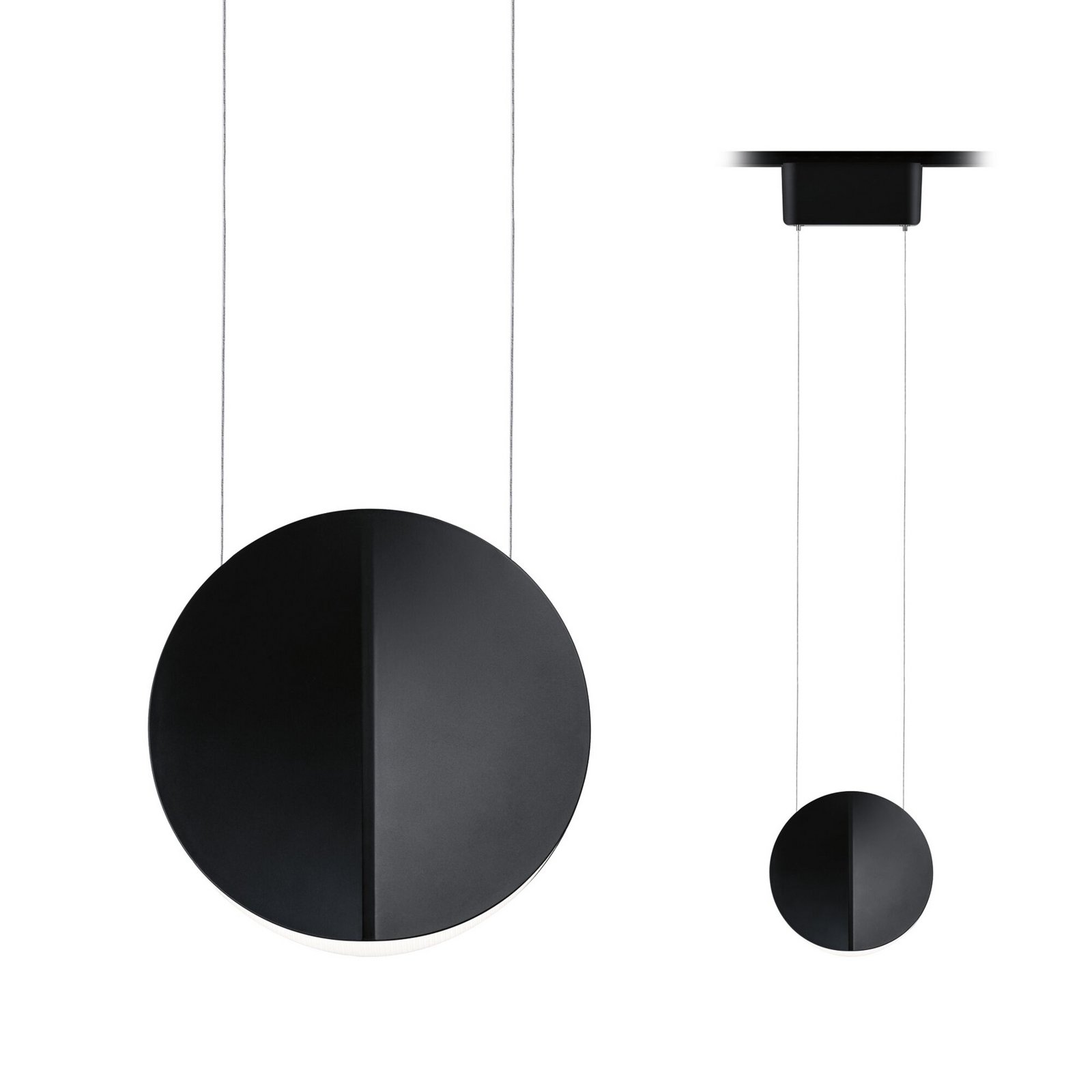 Paulmann URail pendant Alejandro black 4,000 K 3-step dimmable