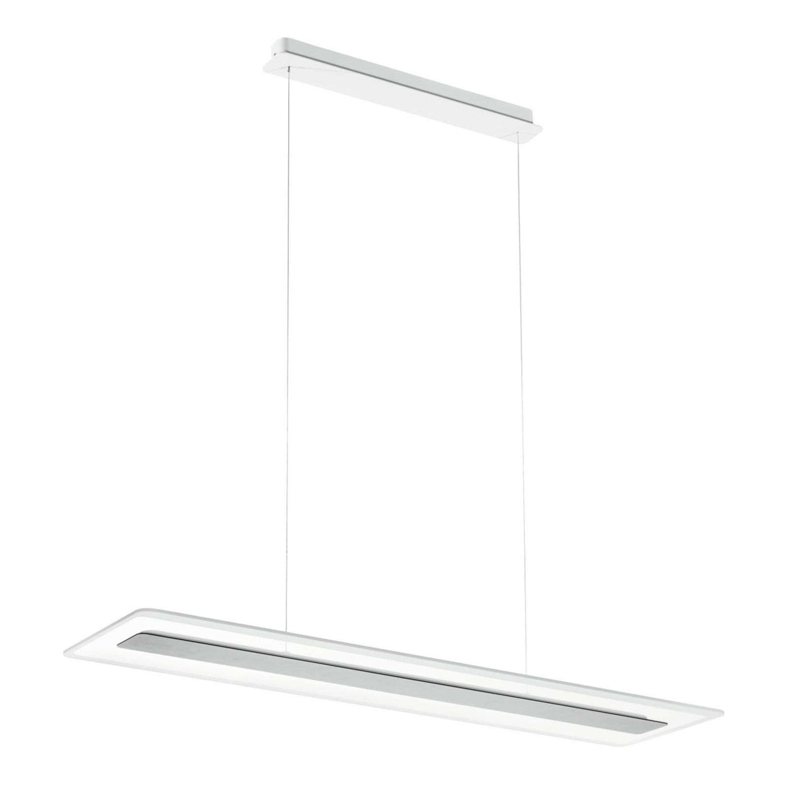 LED-Hängeleuchte Antille aus Glas, rechteckig