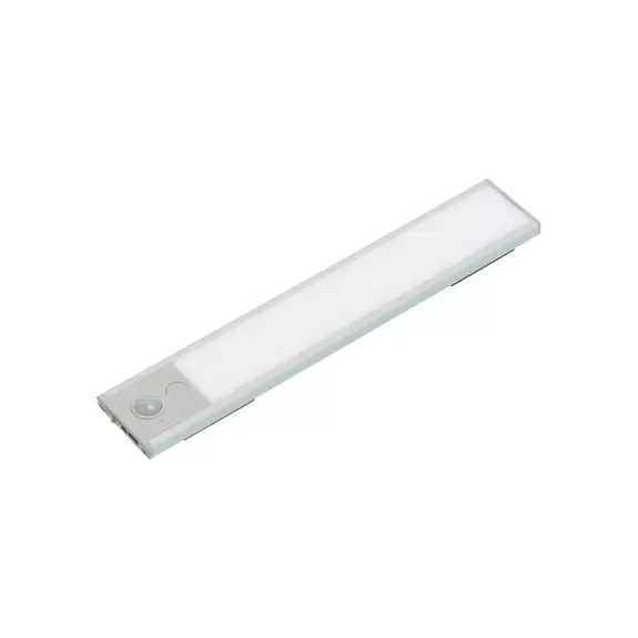 Lampenwelt Prios LED-Akku-Unterbauleuchte Saverio, USB, Bewegungsmelder