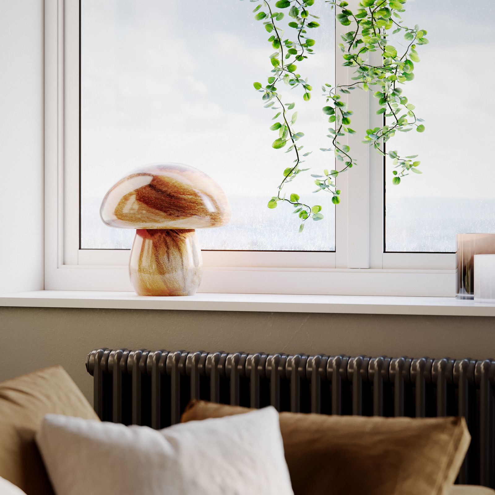 Alternativ bild 1 för by Rydéns, Mira Mushroom bordlampa Natur