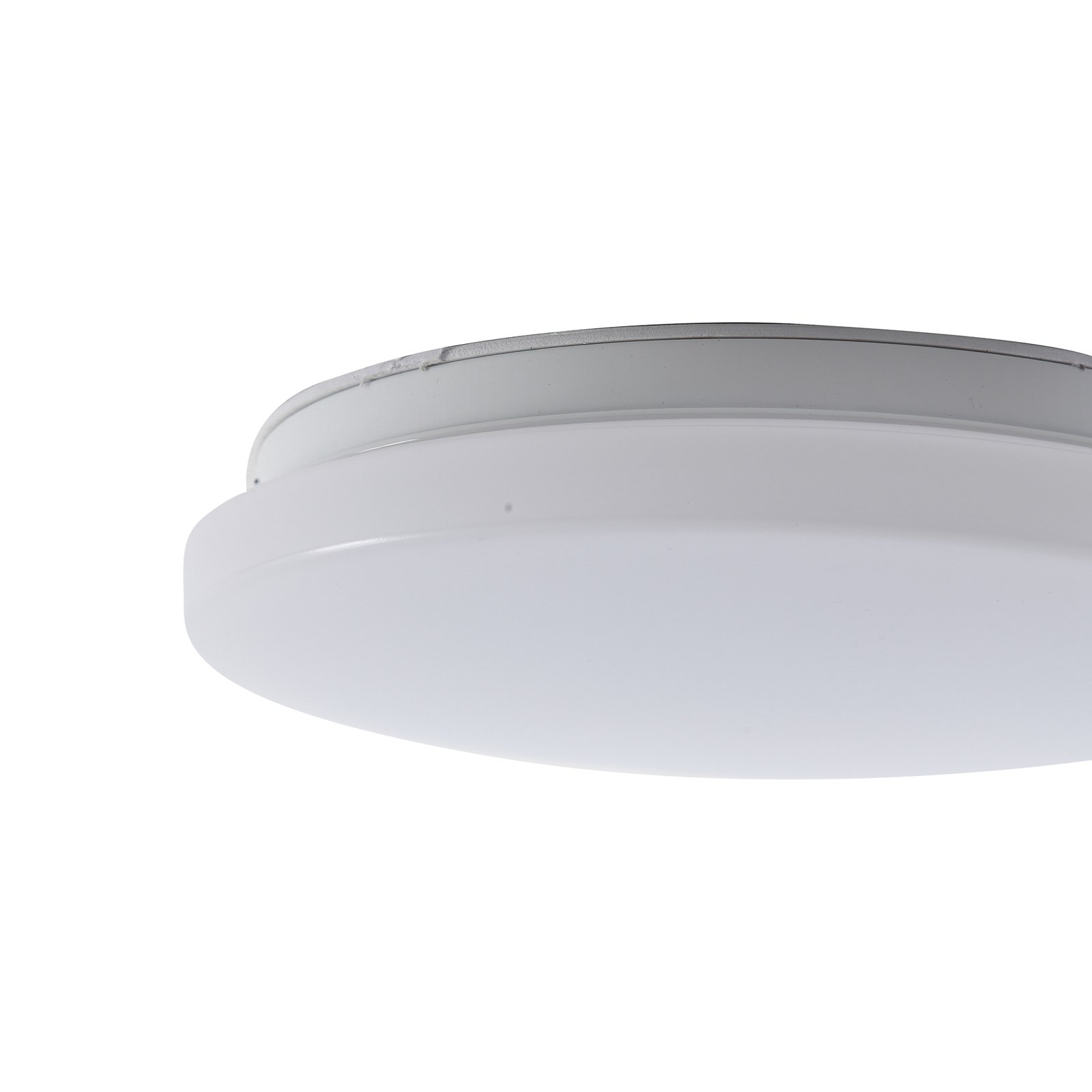 Lindby LED-Außendeckenleuchte Kirkola, 4000 K, Ø 26 cm, weiß