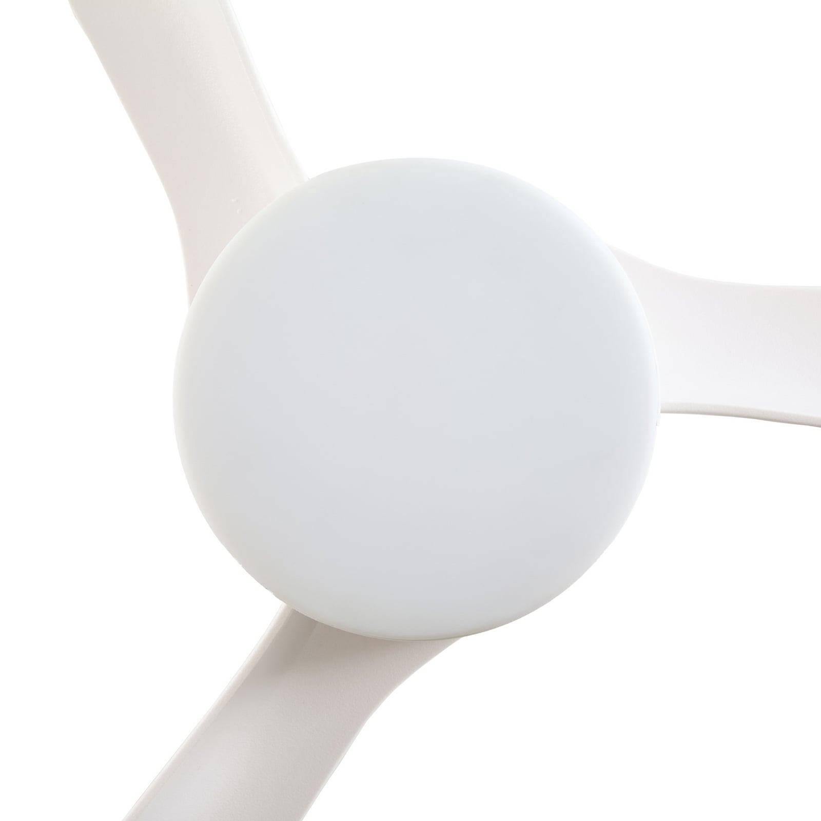 Lucande LED-Deckenventilator Airona, weiß, DC, leise, dim.