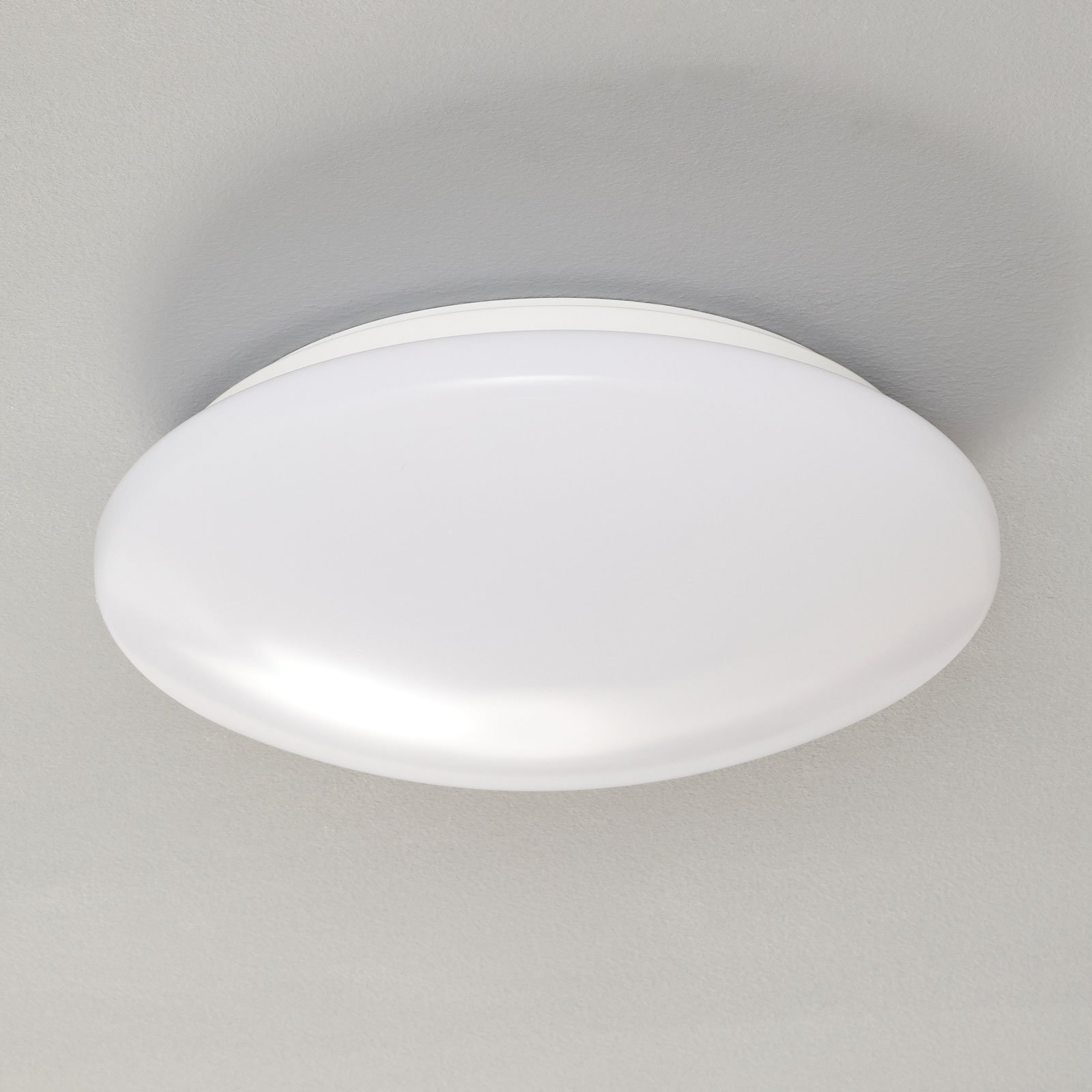 Pollux plafondlamp, Ø 27 cm, kunststof, bewegingsmelder