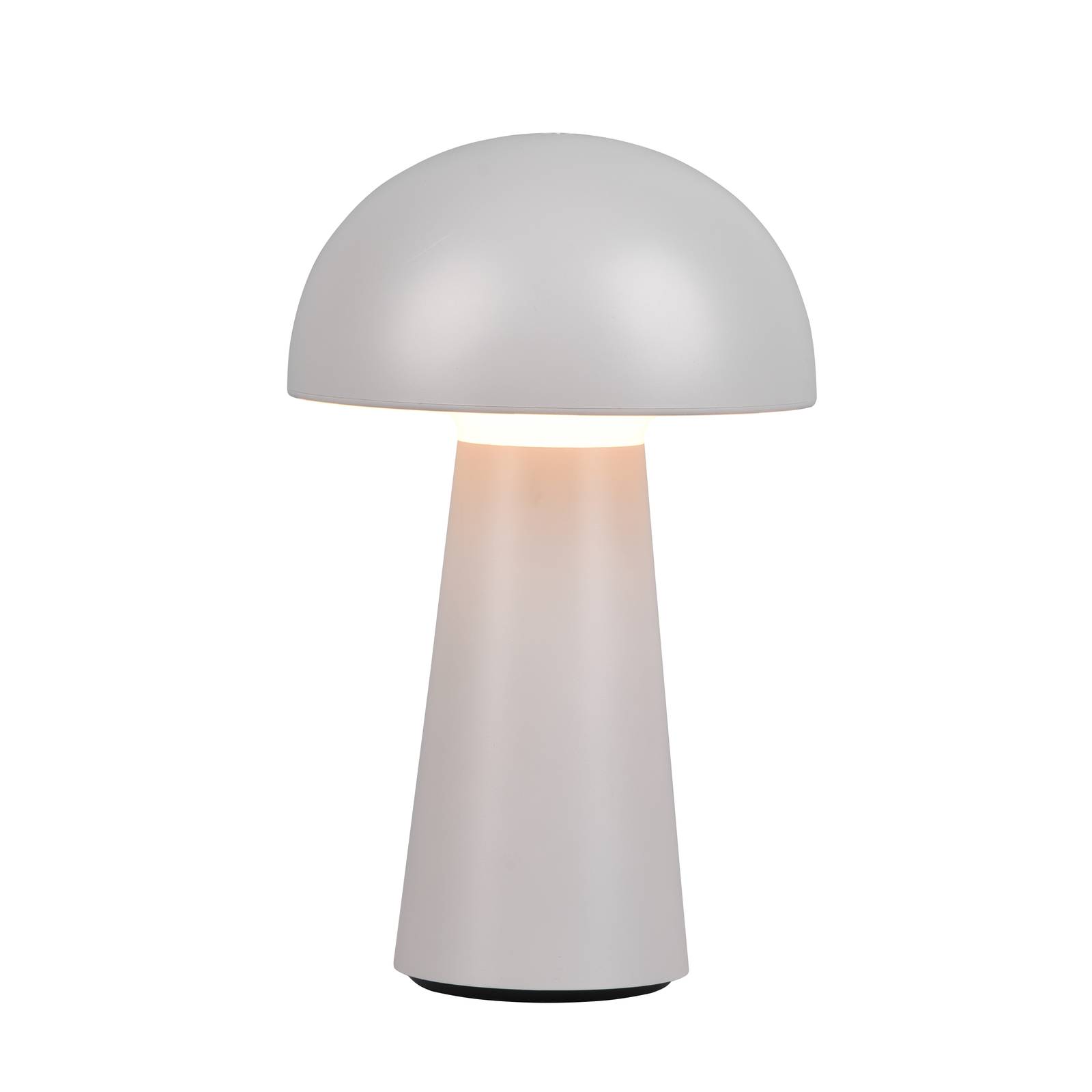 Reality Leuchten Lennon LED table lamp IP44, battery touch dim grey
