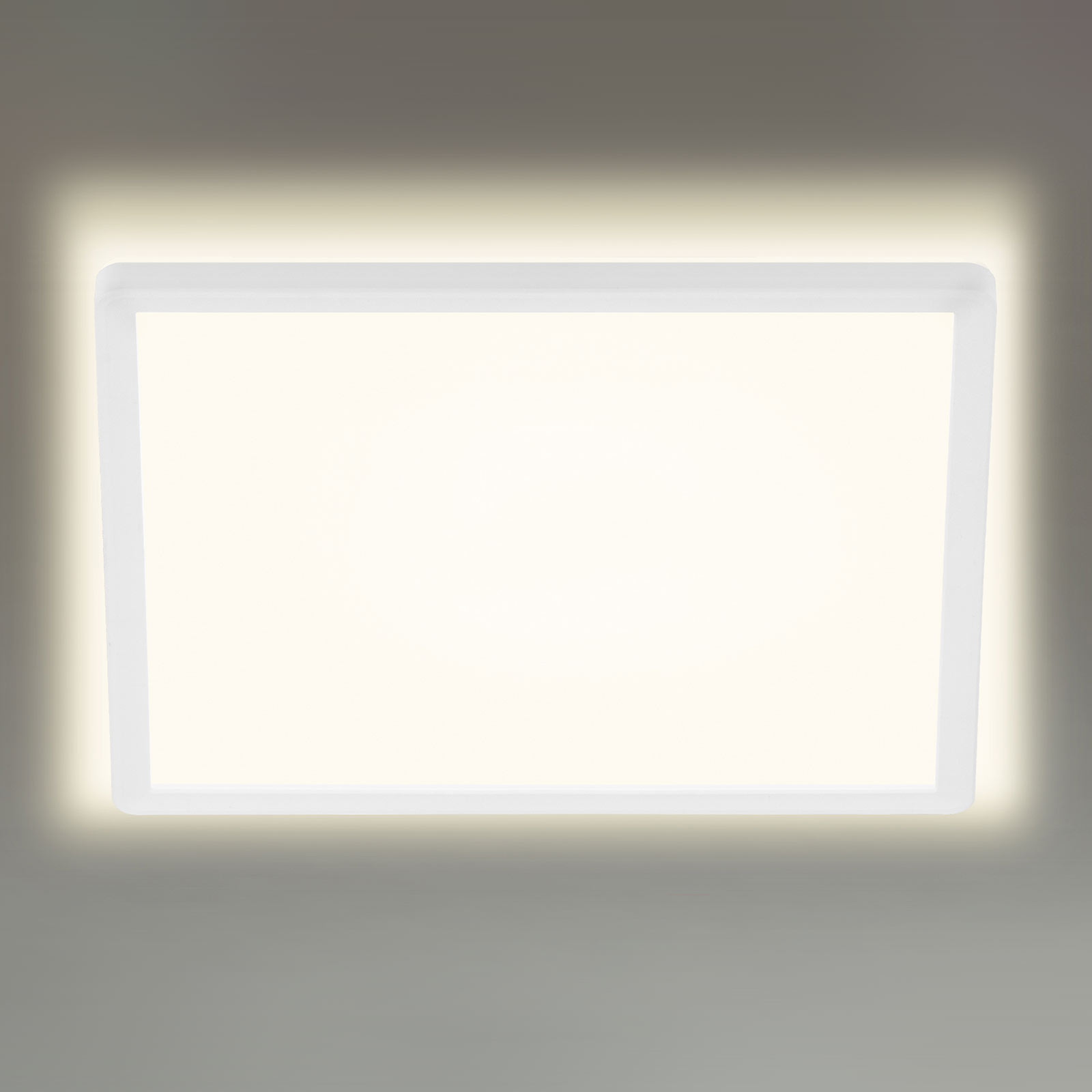 Brilonger 7156/7158 LED ceiling light, angular 29.3x29.3 cm, for Hallway, plastic, 18 W, energy efficiency: A+, L: 29.3 cm, W: 29.3 cm, H: 2.8 cm