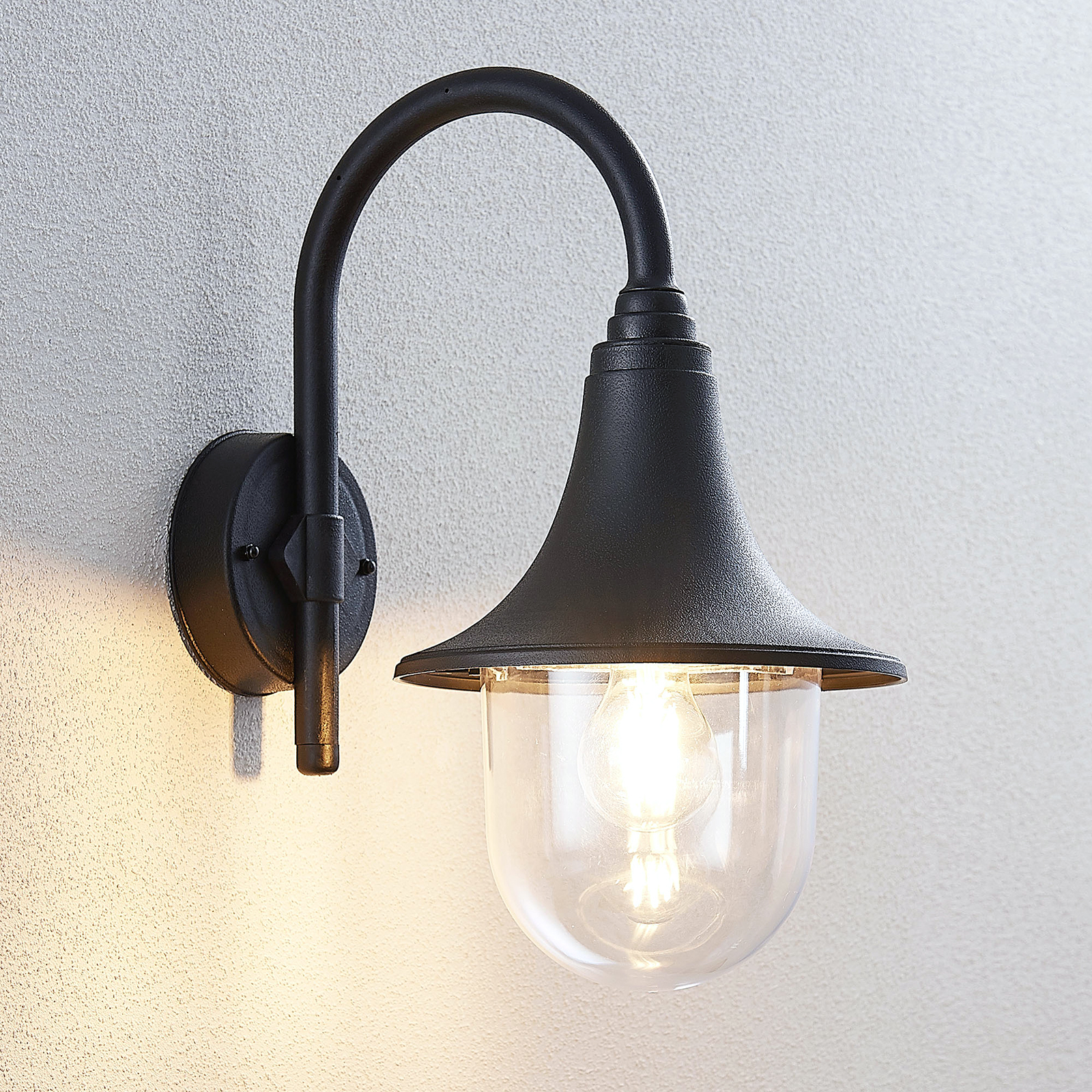 Nalevi Candeeiro de Parede Exterior Black - Lindby