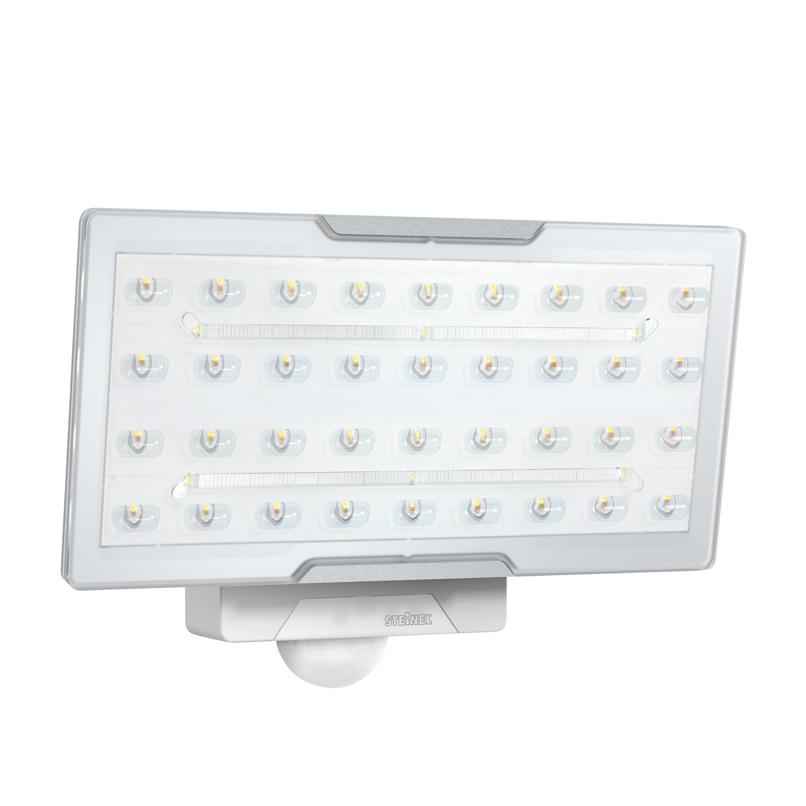 Steinel STEINEL XLED Pro Wide LED outdoor spotlight white, aluminium, plastic, 24.8 W, energy efficiency: A+, W: 26.5 cm, H: 18.8 cm
