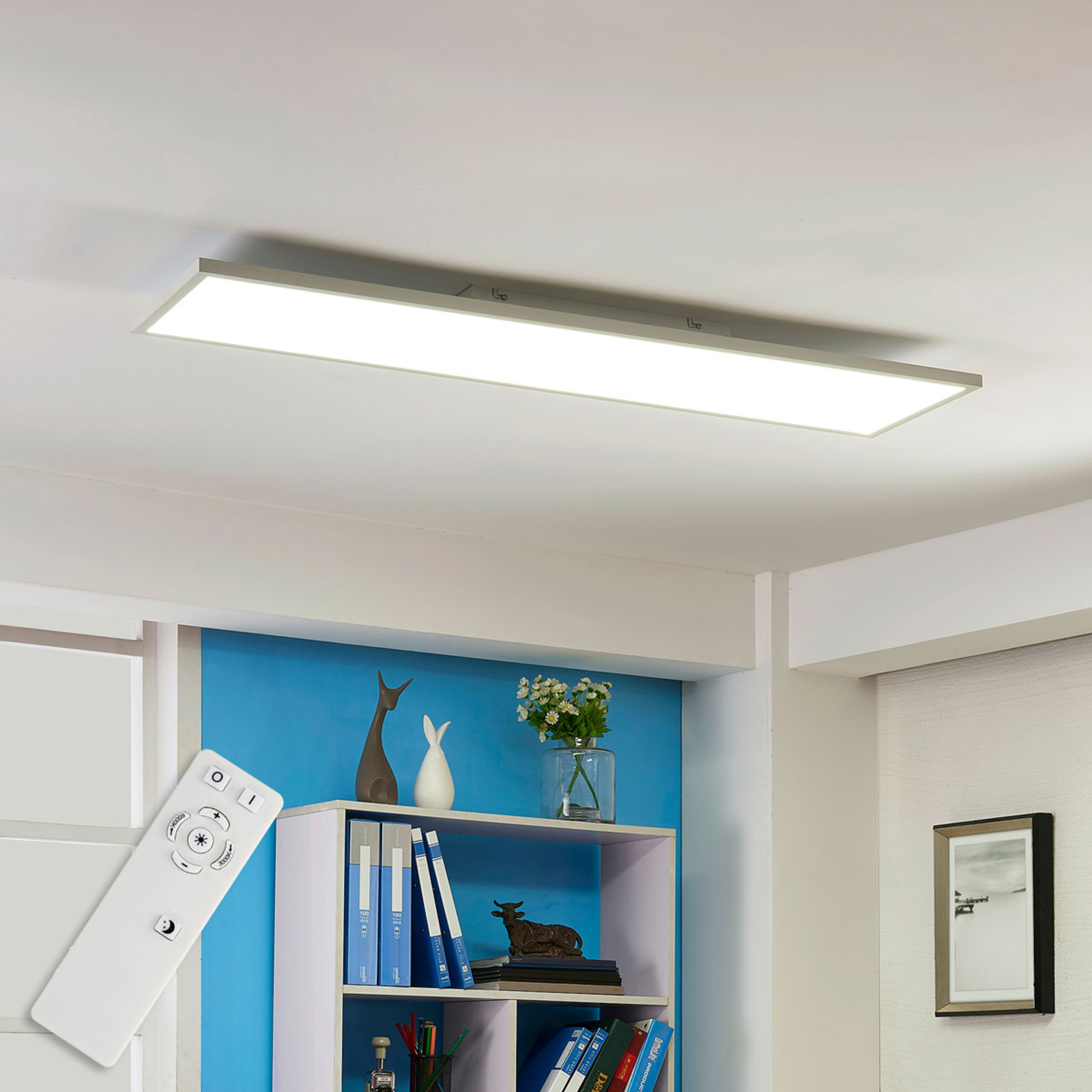 LED Deckenleuchte Philia Panel Lampenwelt 59,5 cm Variable Lichtfarbe Büro Küche 