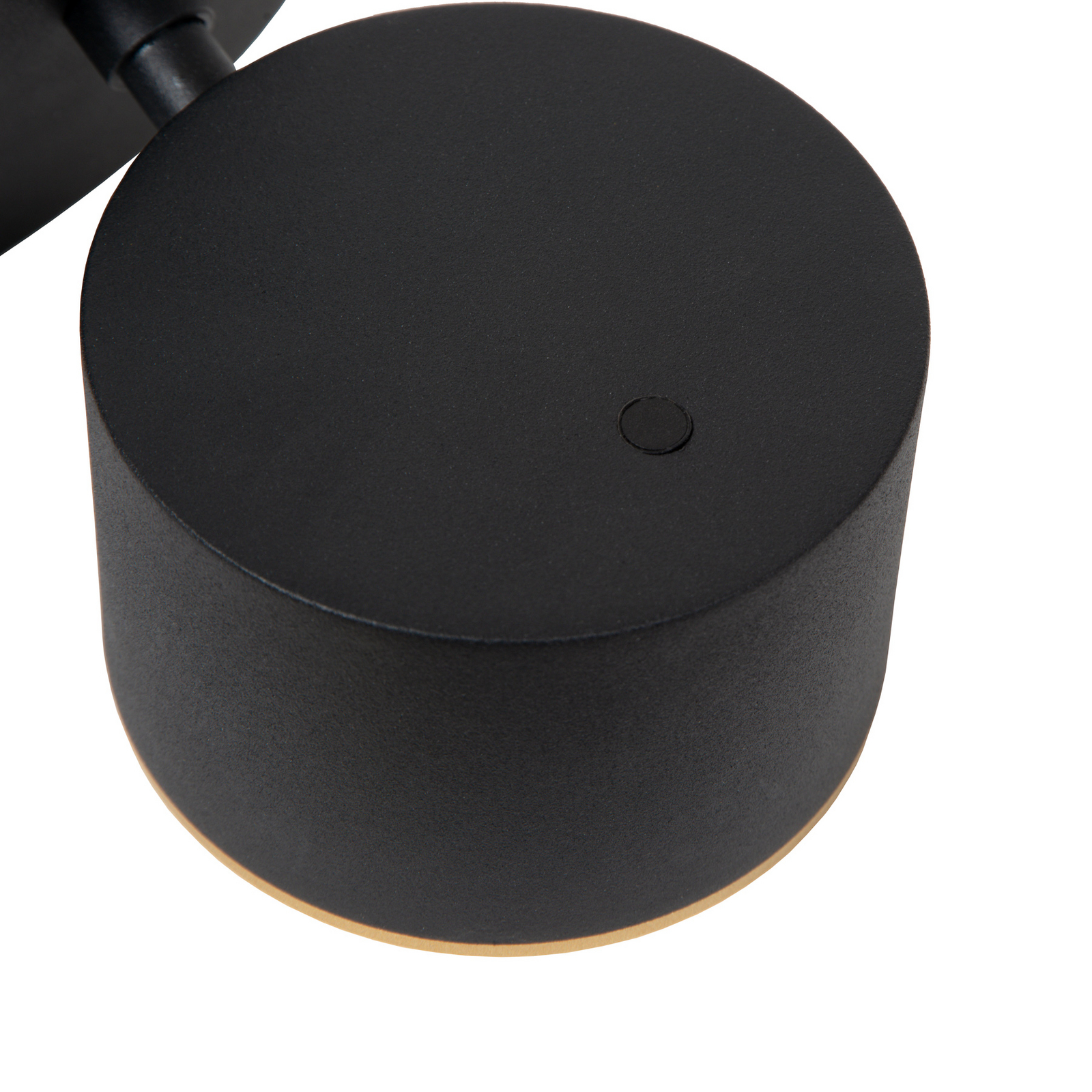 Candeeiro de parede LED Gian, preto, largura 11 cm, metal