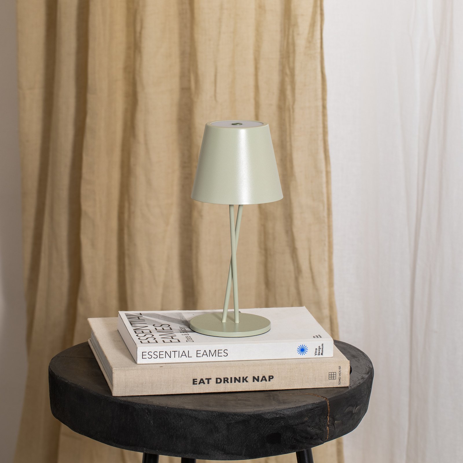 Janea Cross Portable Table Lamp Dim. IP54 Green - Lindby