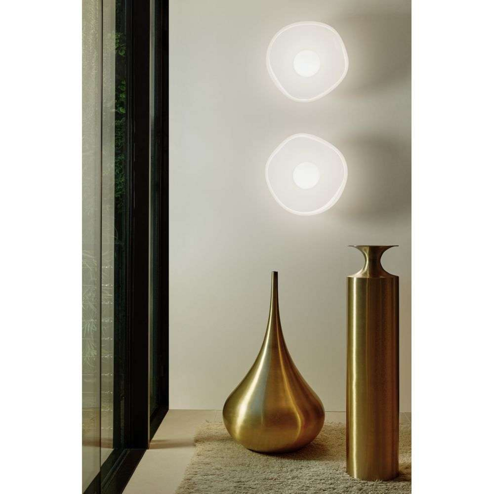 Melt Surface LED Wall Lamp Opal/Gold - Tom Dixon