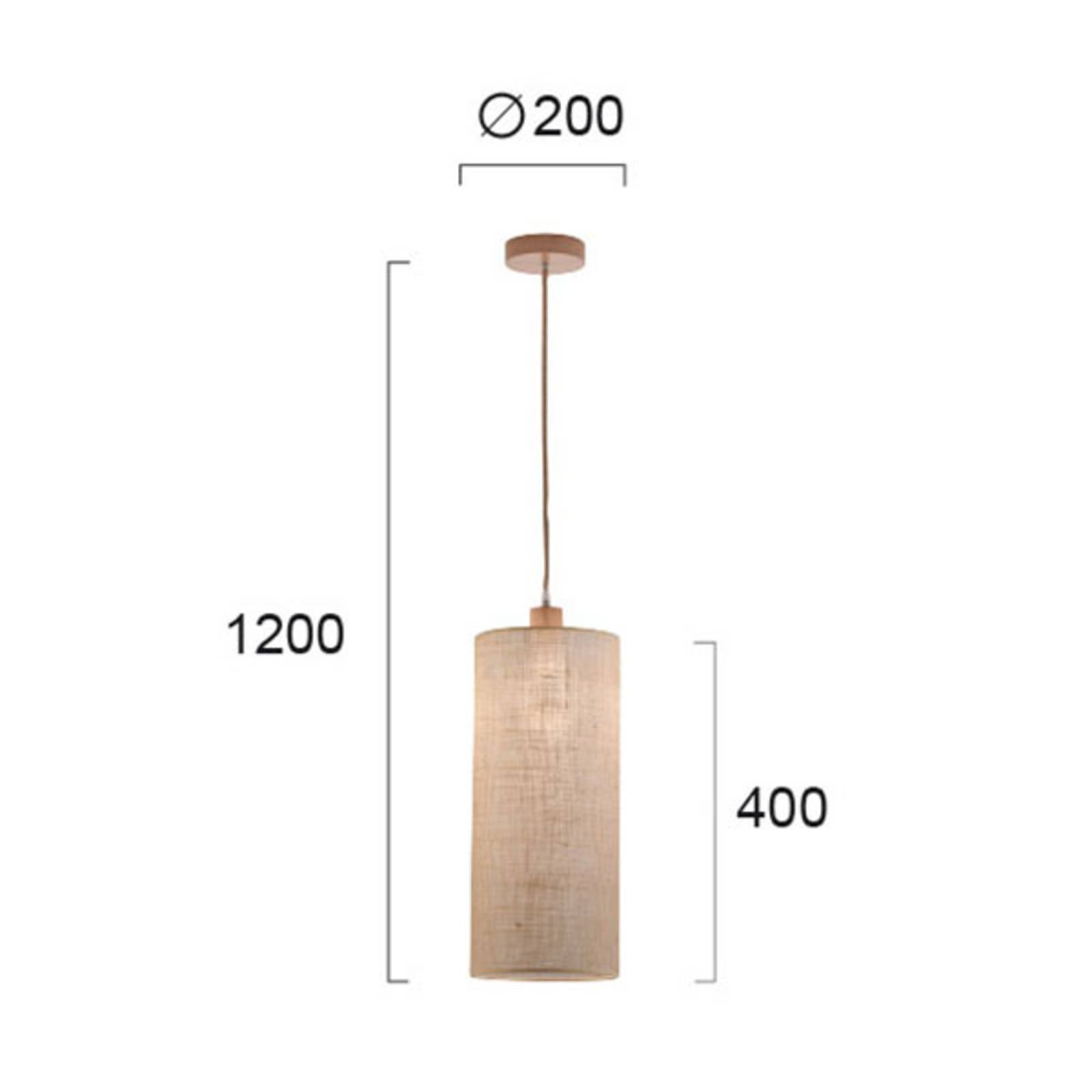 Hanglamp Senso, langwerpig smal, Ø 20 cm