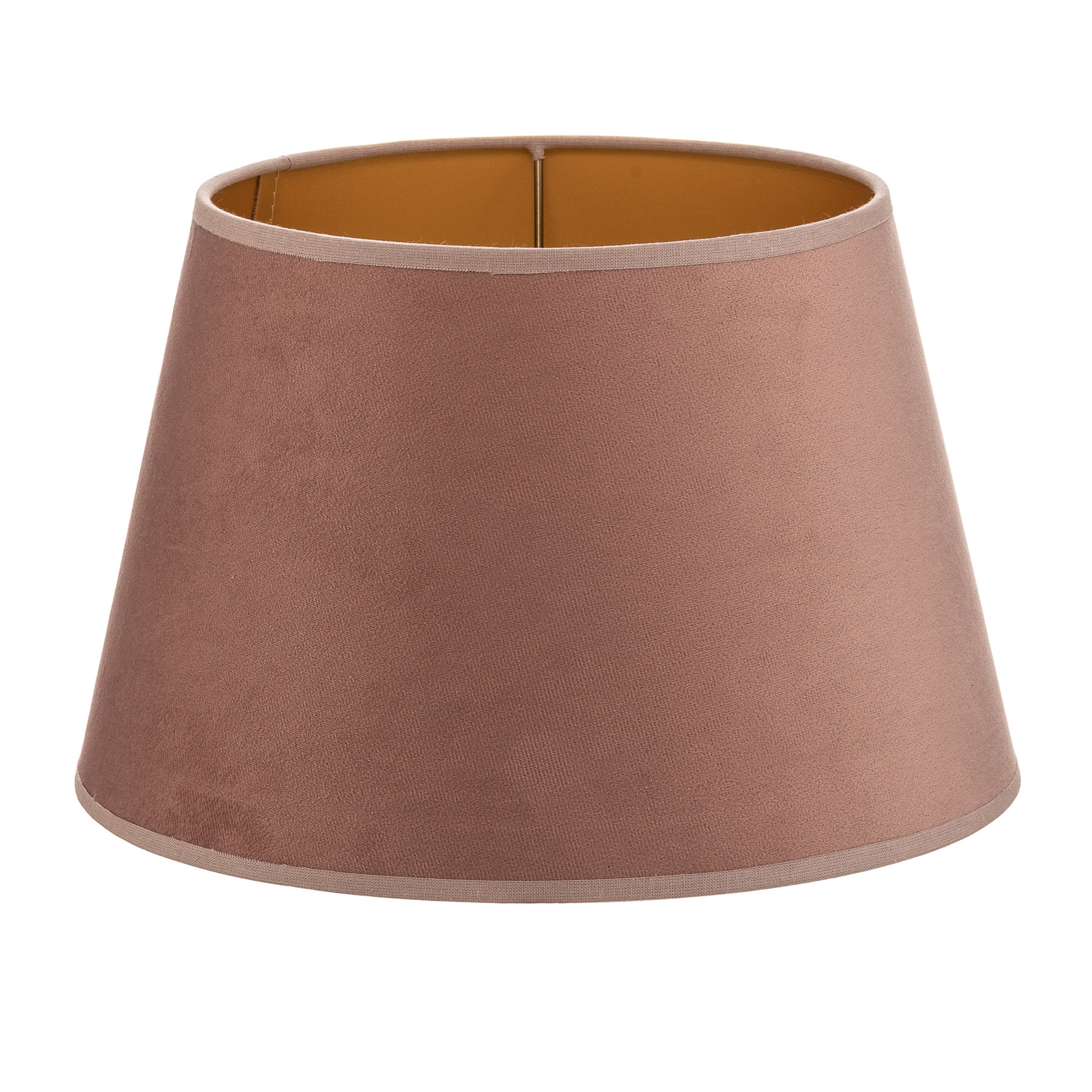 Abat-jour Cone hauteur 18 cm, rose/doré