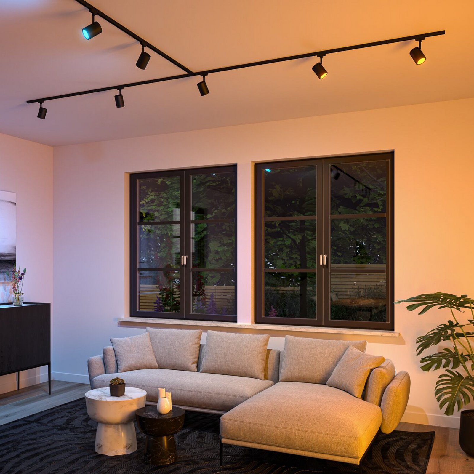 Paulmann URail Spot LED Luxe Zigbee noir mat GU10