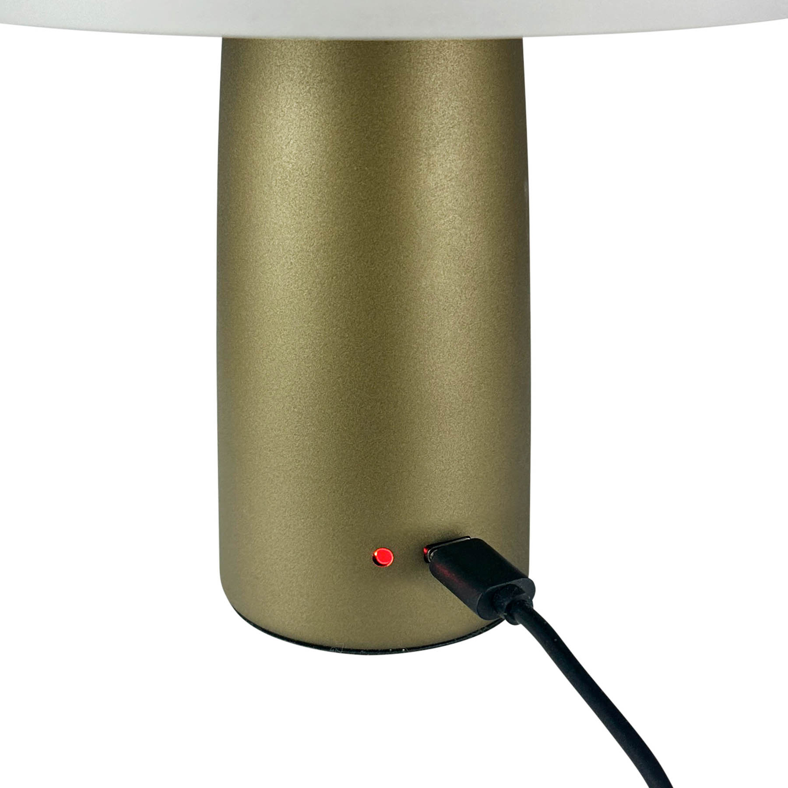 Dyberg Larsen LED table lamp Porter, green, height 16 cm