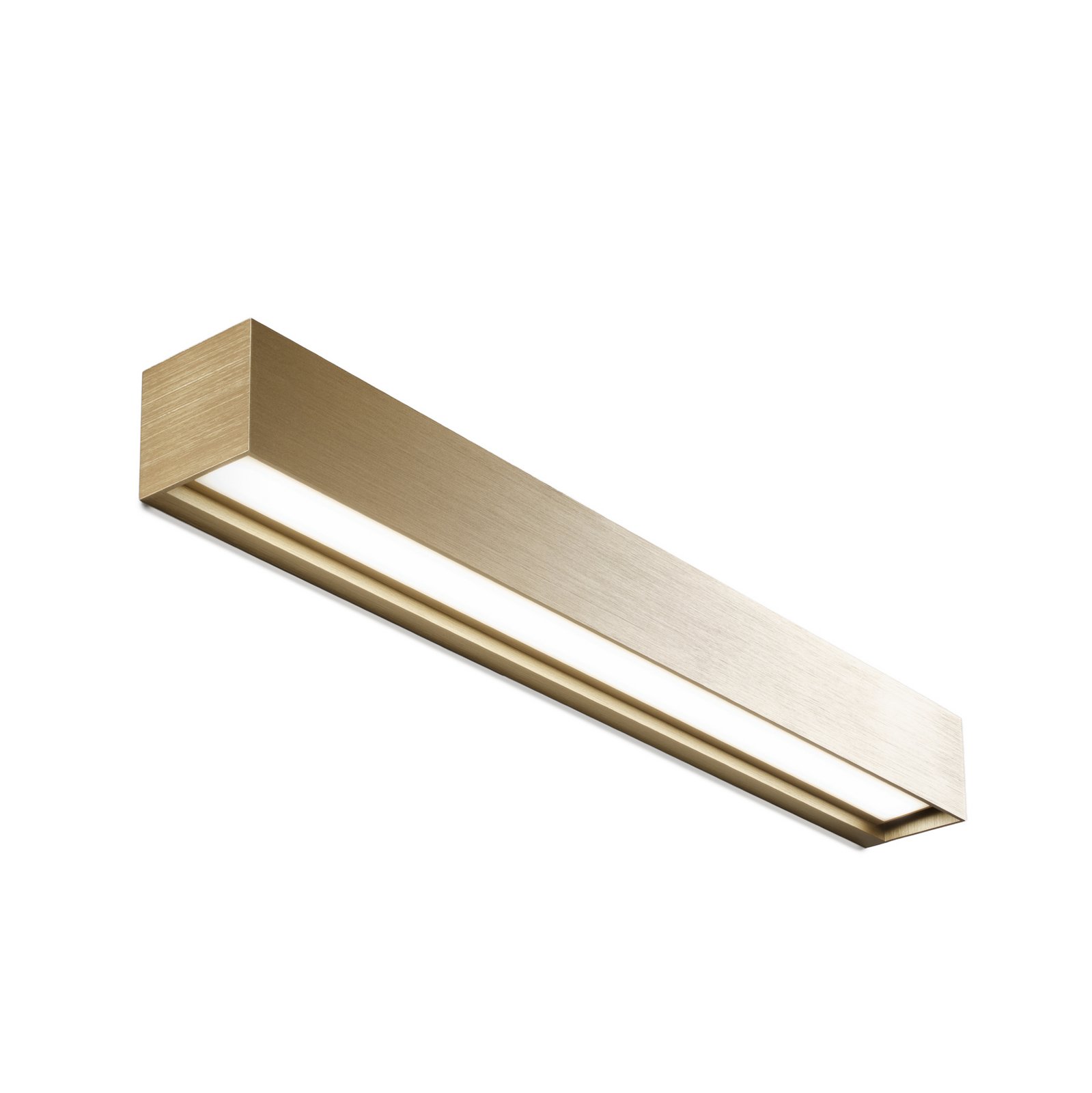 Linea W3 LED-Wandlampe messing 60cm, CCT, IP20 - Light-Point