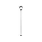 Lucande luminaire d'extérieur LED Filor, noir, aluminium, 250 cm