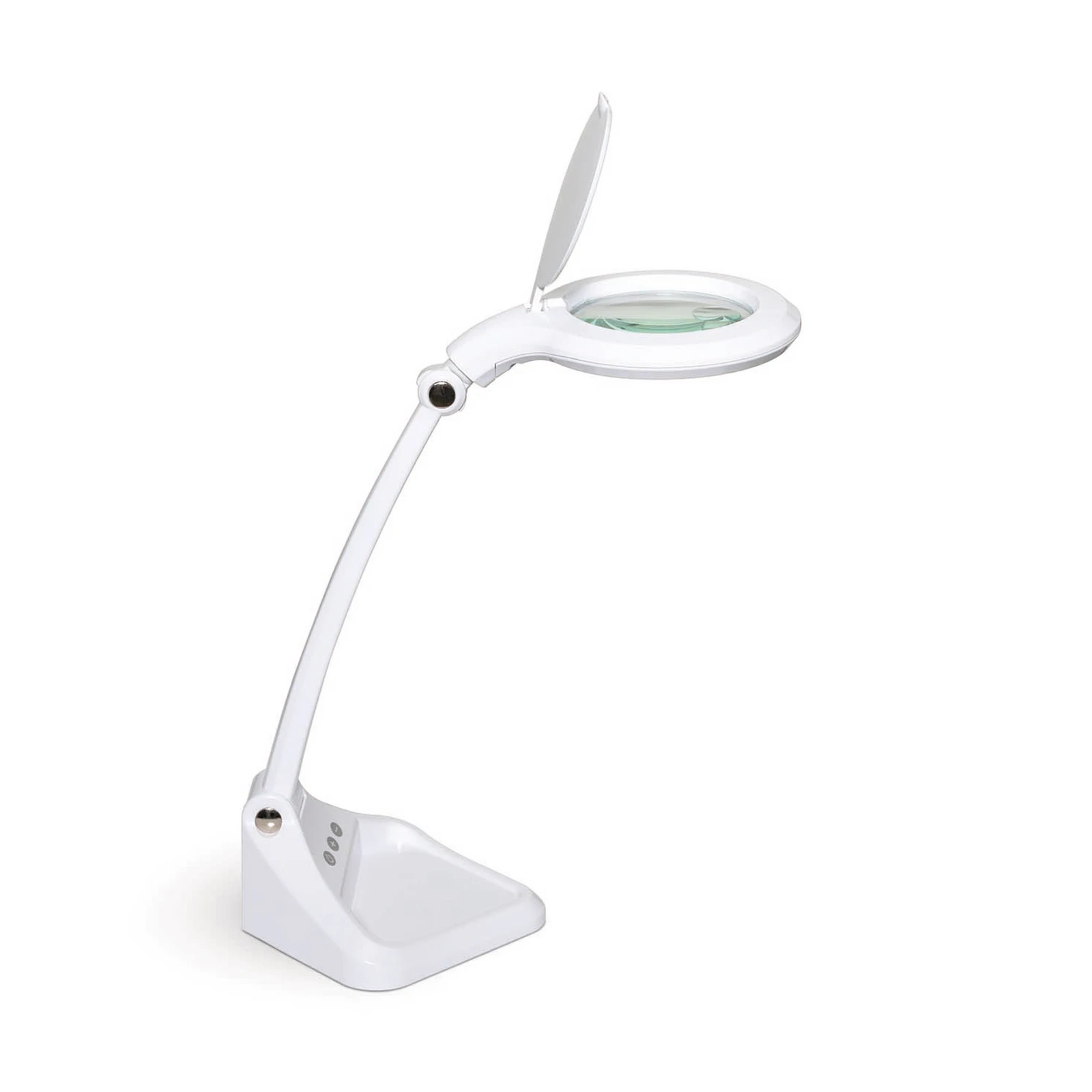MAULiris LED-es nagyító lámpa, fényerőszabályzó, fehér színű