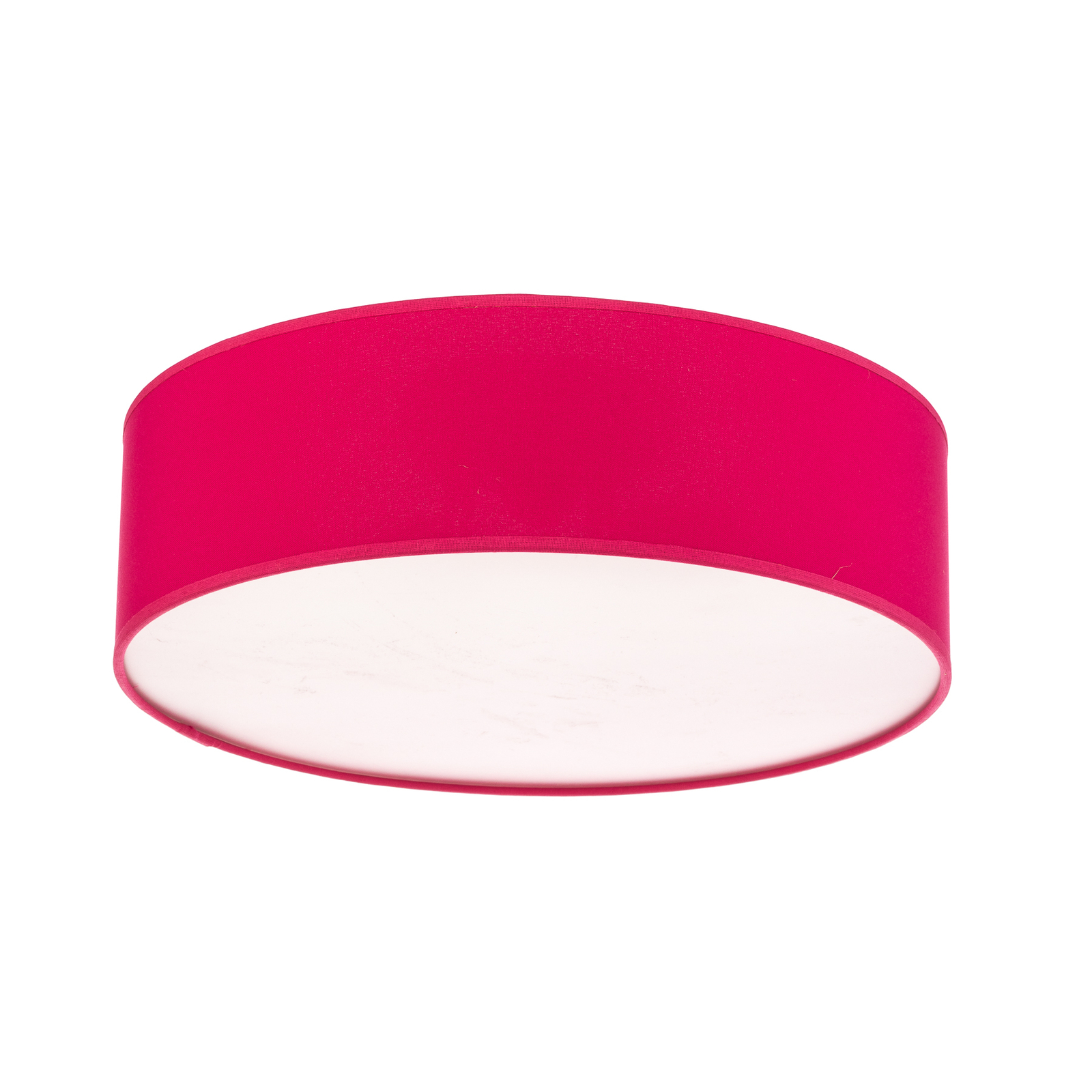 Euluna Roller Decke, Stoffschirm pink, Ø 40 cm