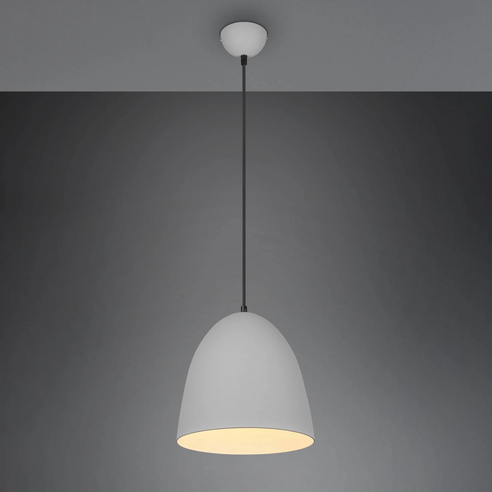 Hängeleuchte Tilda, einflammig, grau, Ø 25 cm