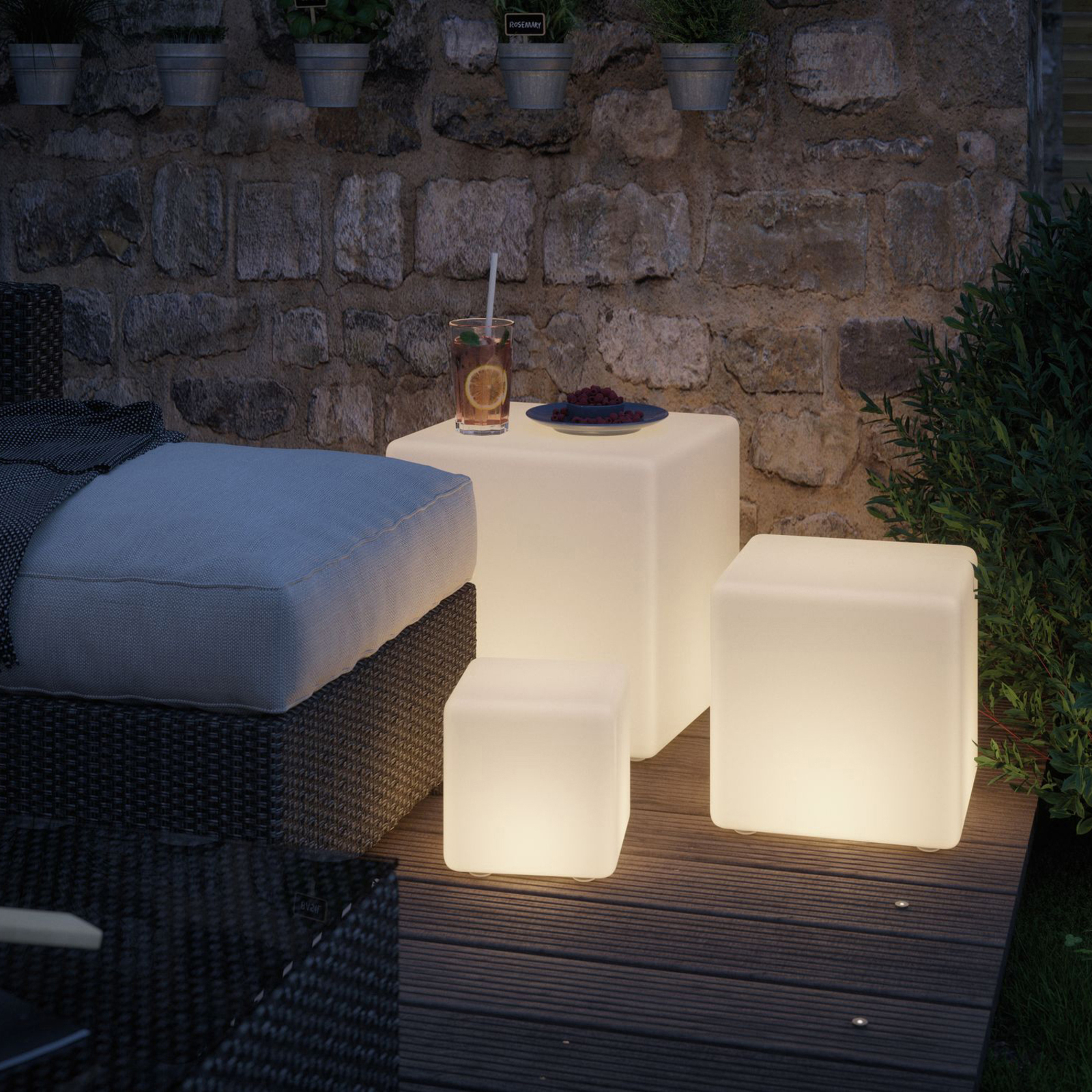 Paulmann Plug & Shine LED-Dekoleuchte Cube