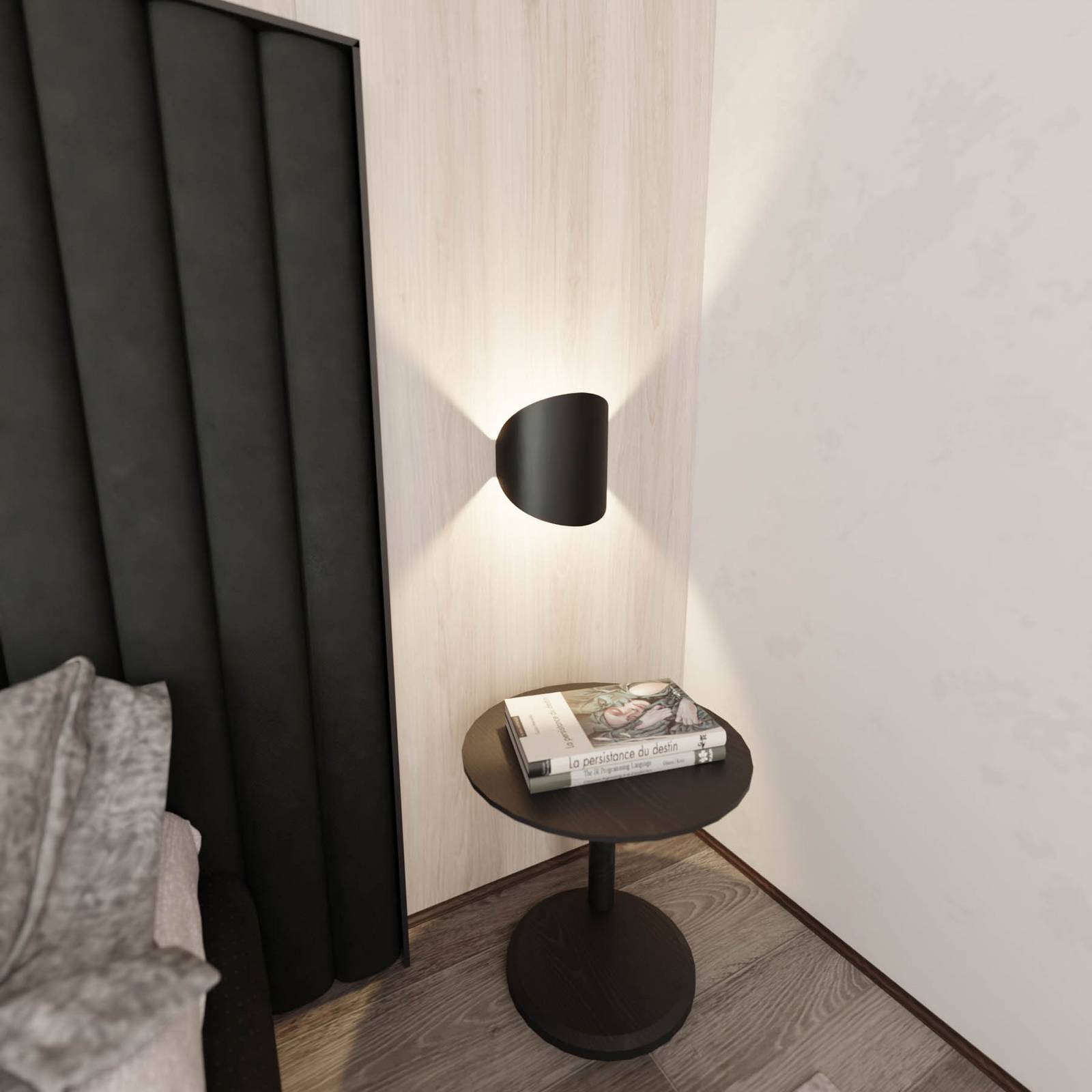 Lampa sufitowa forma 3, czarna, 20,5 x 22,5 cm