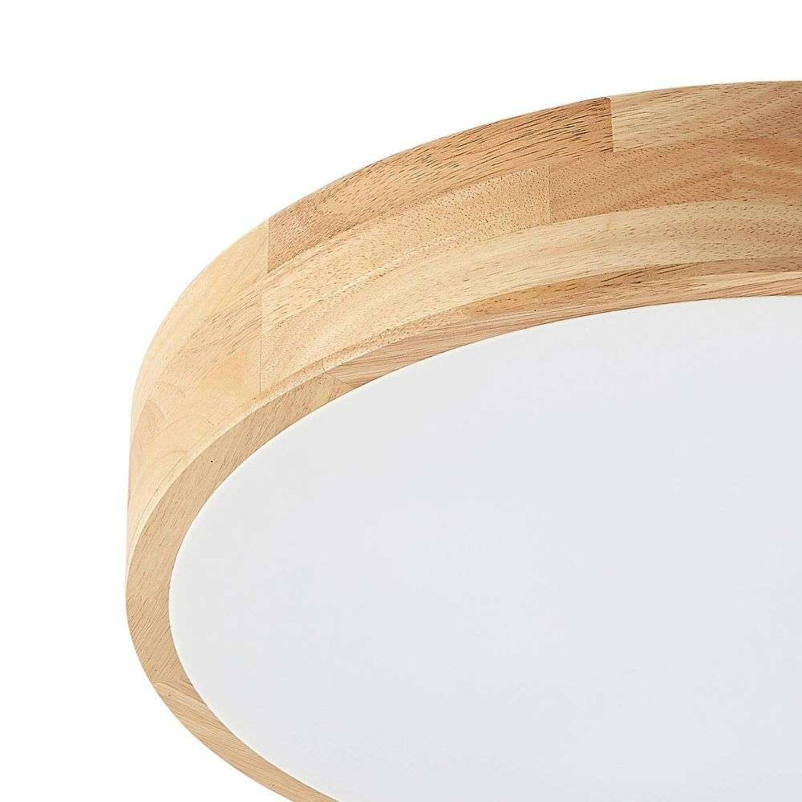 Tanju Plafonieră Ø50 Wood/White - Lindby