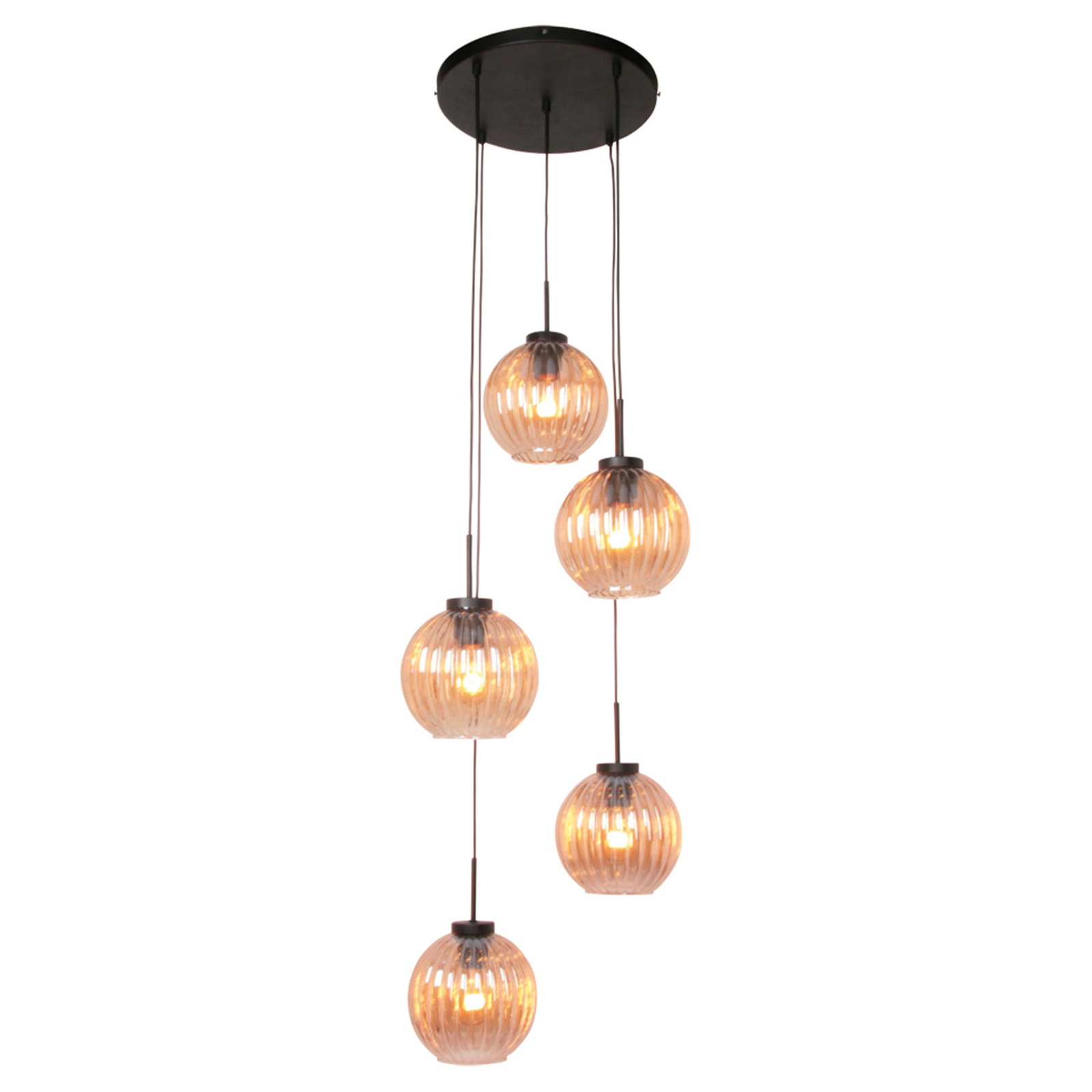 Zucca pendant light, 5-bulb