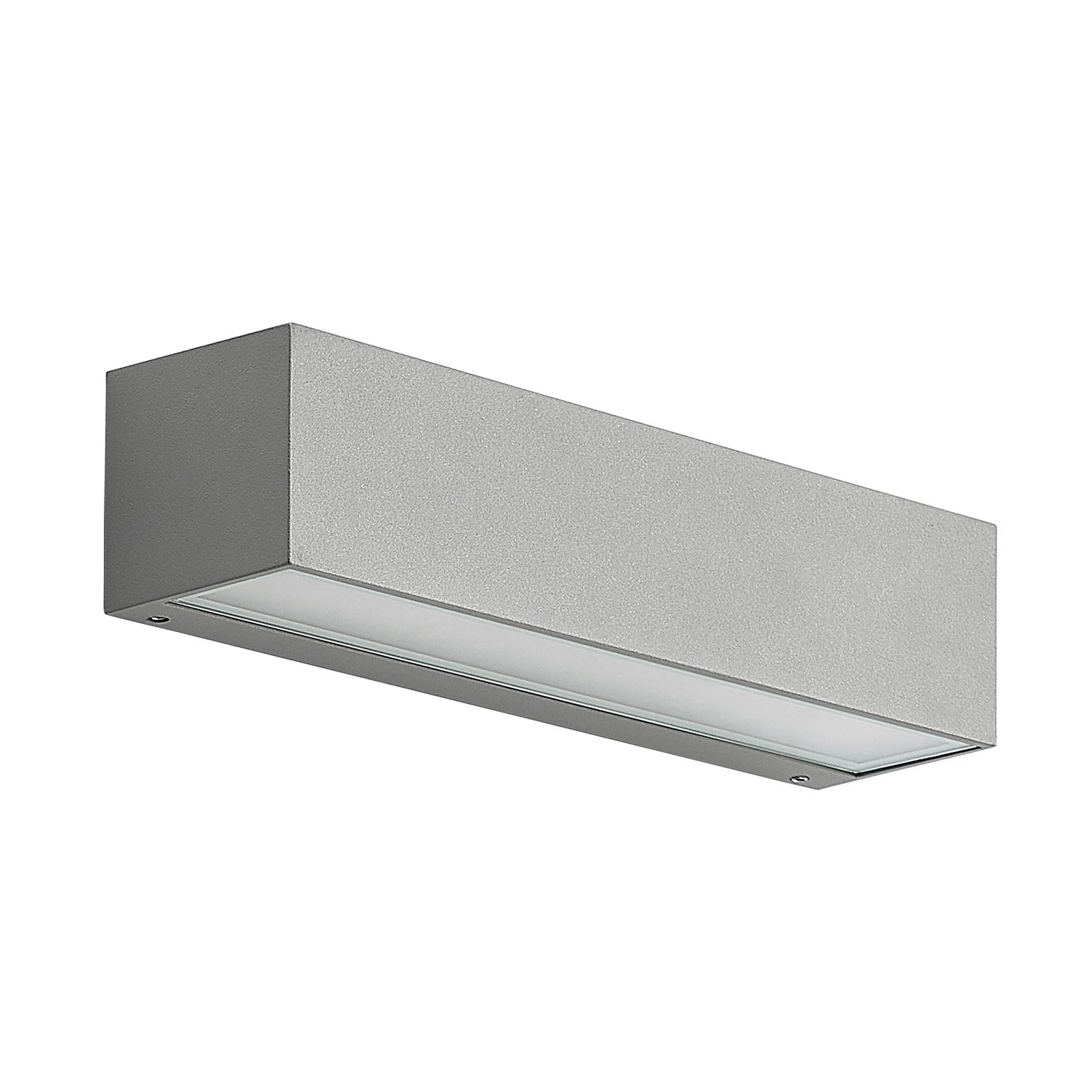 Arcchio LED εξωτερική λάμπα τοίχου Lengo, 25 cm, 2 φτερά, γκρι, CCT