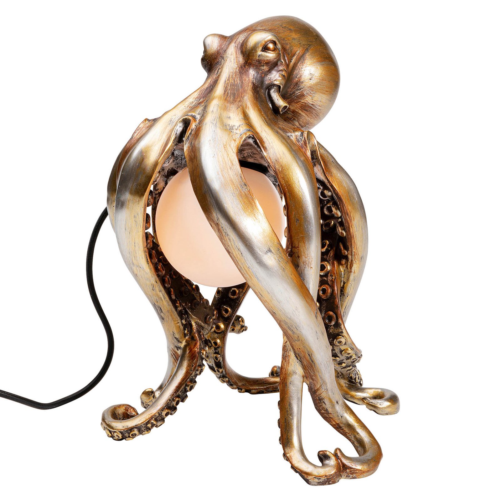 KARE Animal Octopus bordslampa i guld