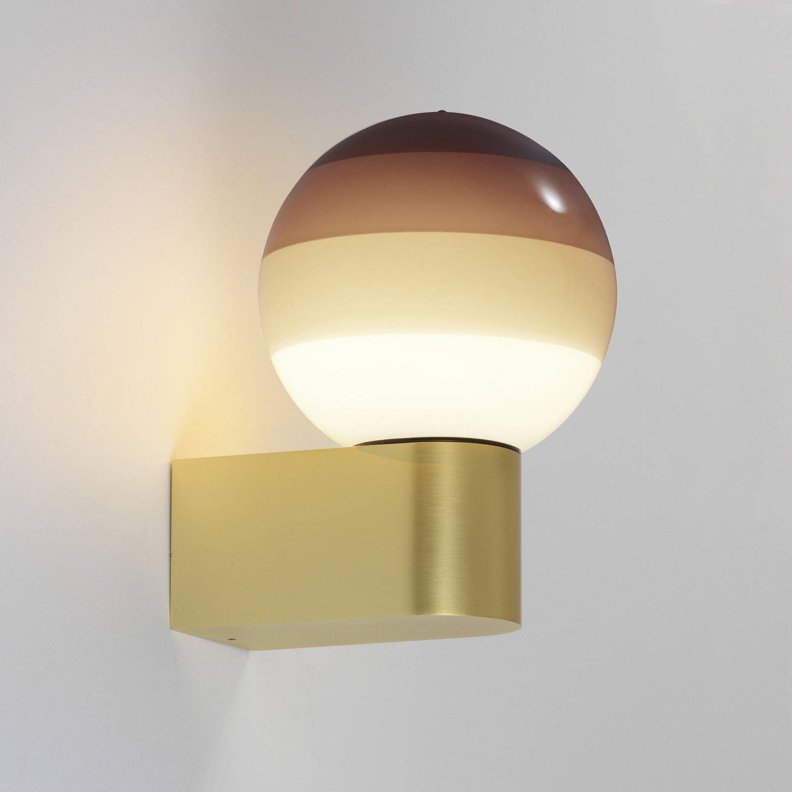 Kinkiet LED MARSET Dipping Light A1, brązowy/mosiężny