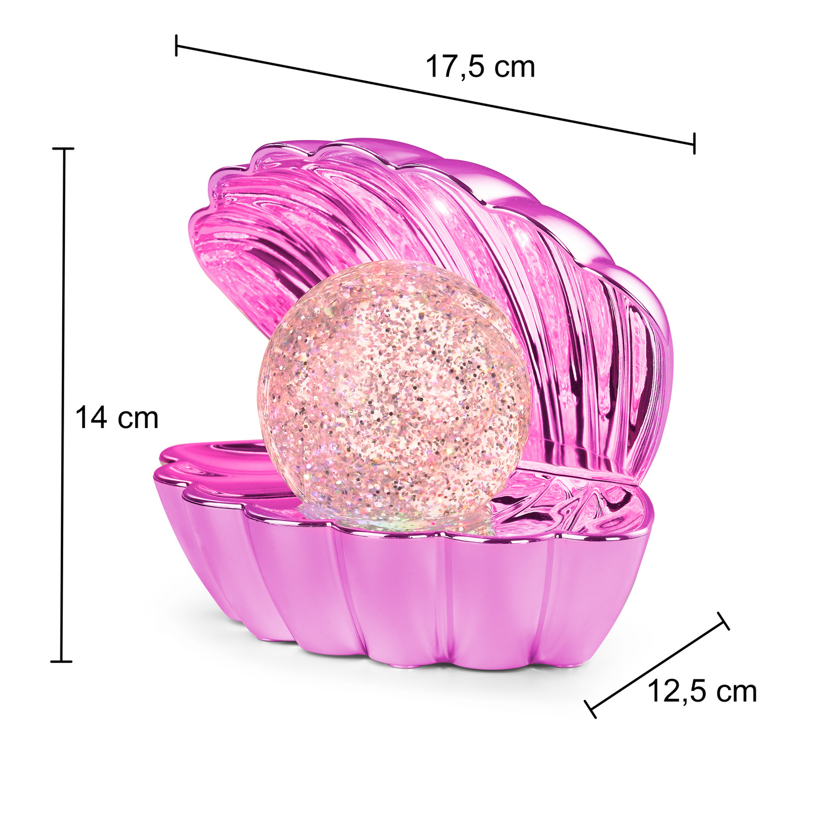 lampada da tavolo LED Shelly, rosa, plastica, 18 cm, RGB