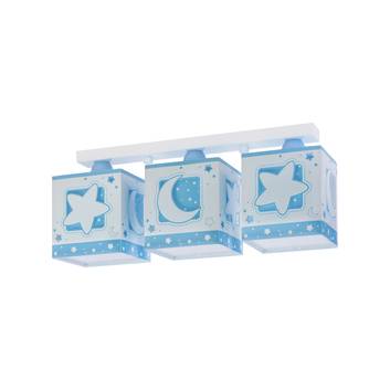 Dalber Moonlight Kinder-Deckenlampe 3-flammig grau