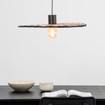 Costas pendant light, rattan lampshade, tiltable